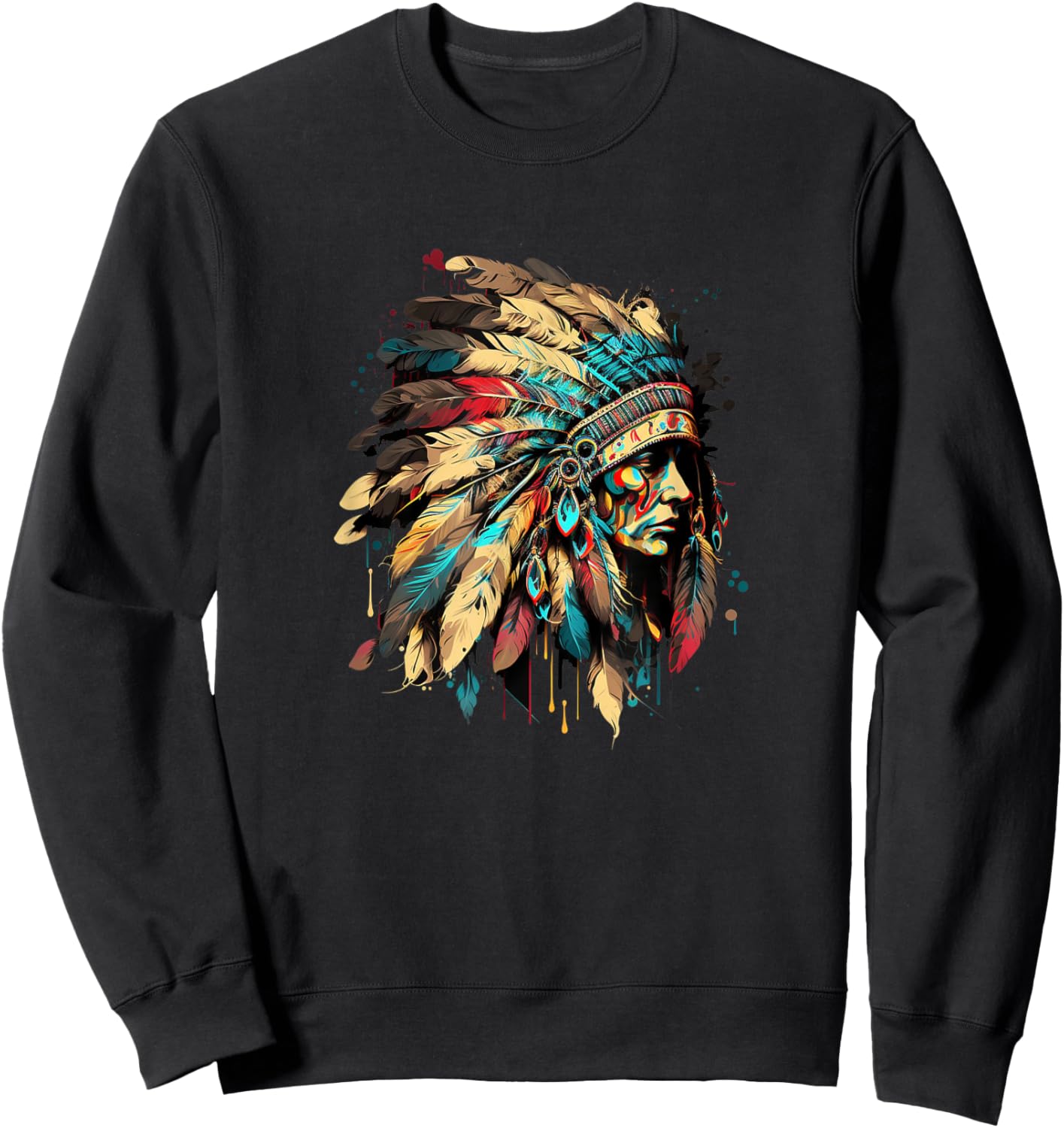 Native American Dreamcatcher Indian Design Sweatshirt - Sweatshirt | Black