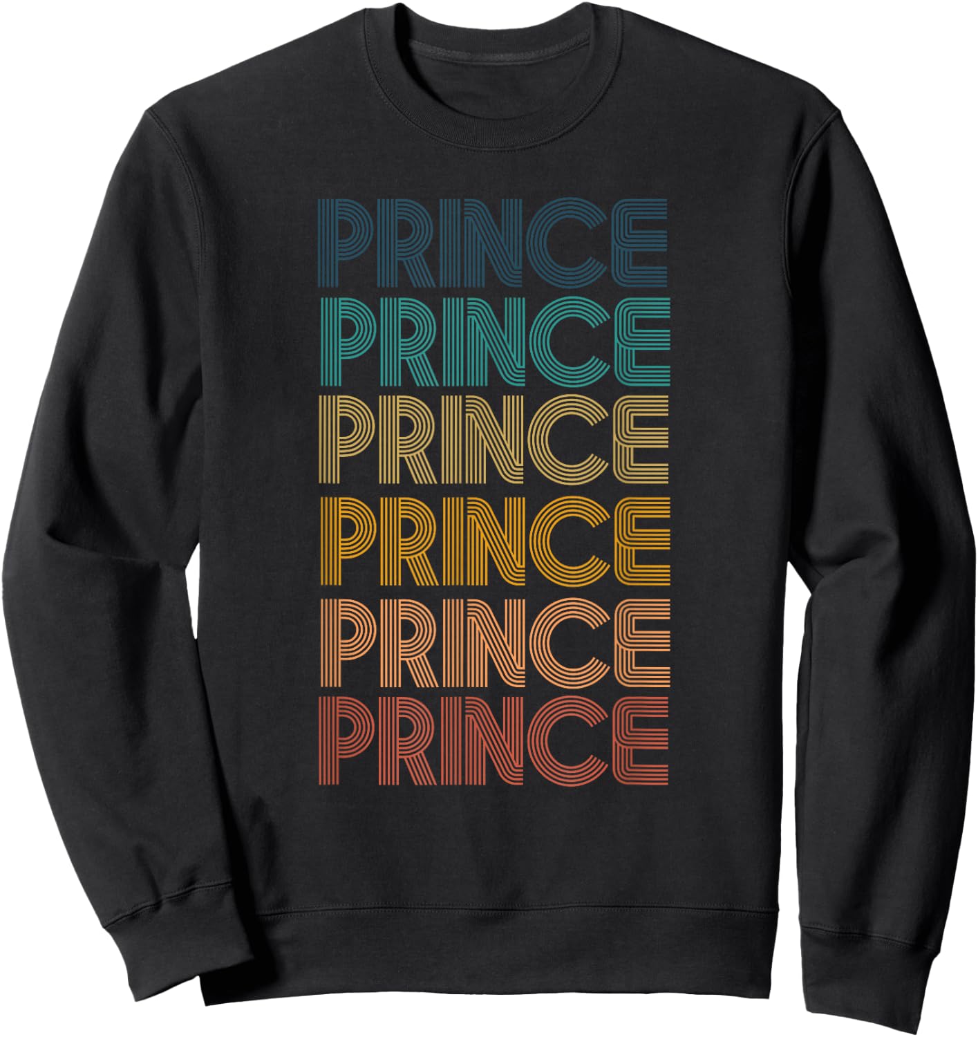 Retro Vintage Prince Classic Name Cool 80s 90s Sweatshirt - Sweatshirt | Black
