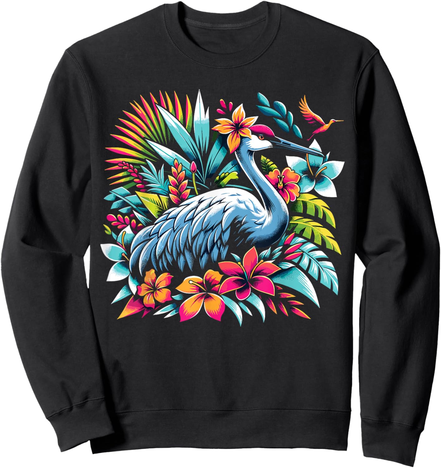 Sandhill Crane Sweatshirt - Sweatshirt | Black