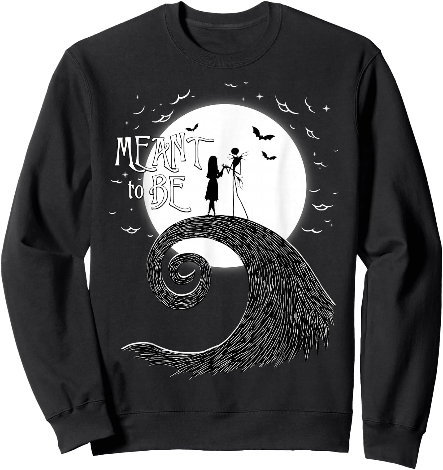 Disney The Nightmare Before Christmas Jack and Sally Sweatshirt - Sweatshirt | Black