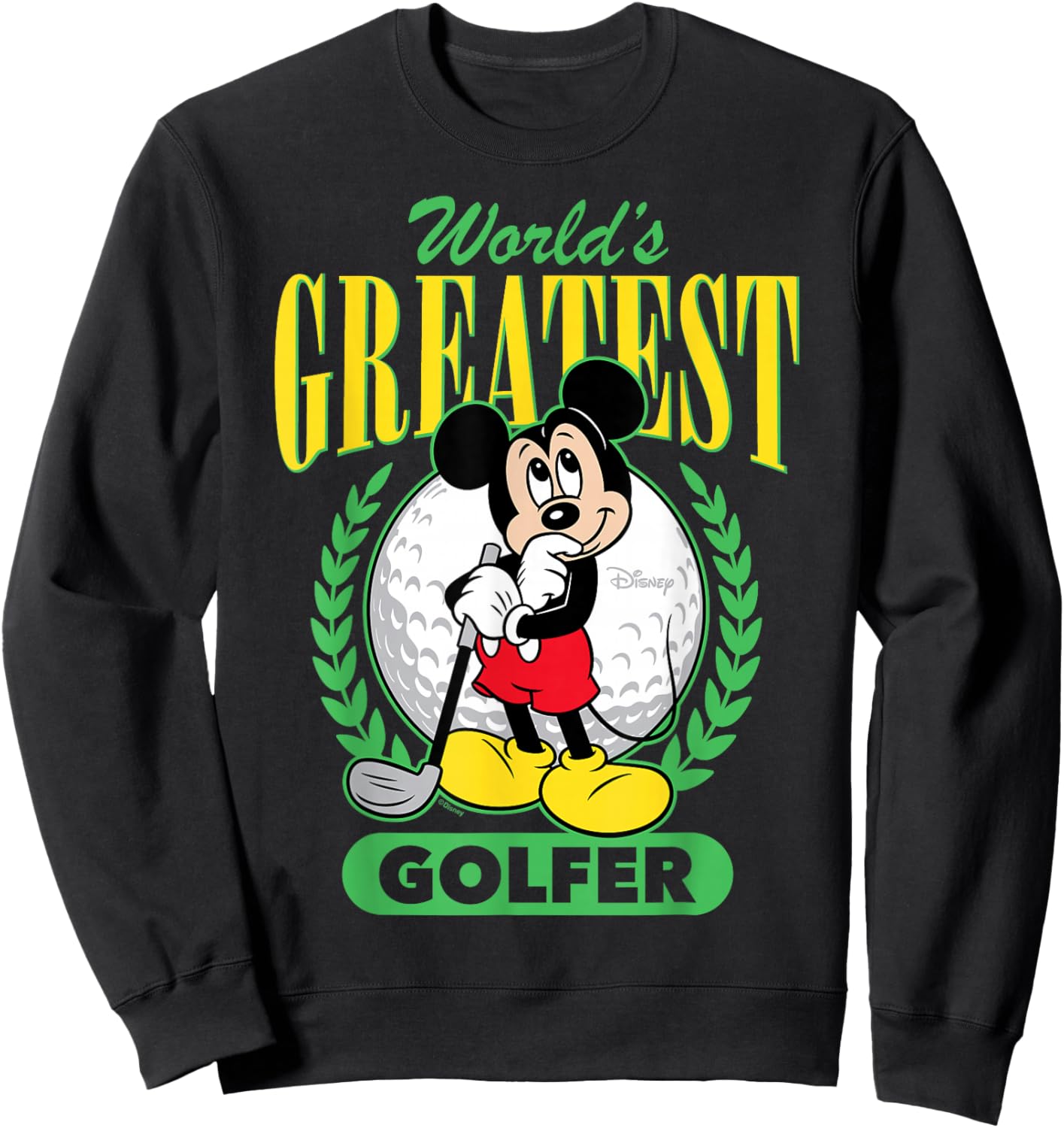 Mickey Mouse - World's Greatest Golfer Sweatshirt - Sweatshirt | Black