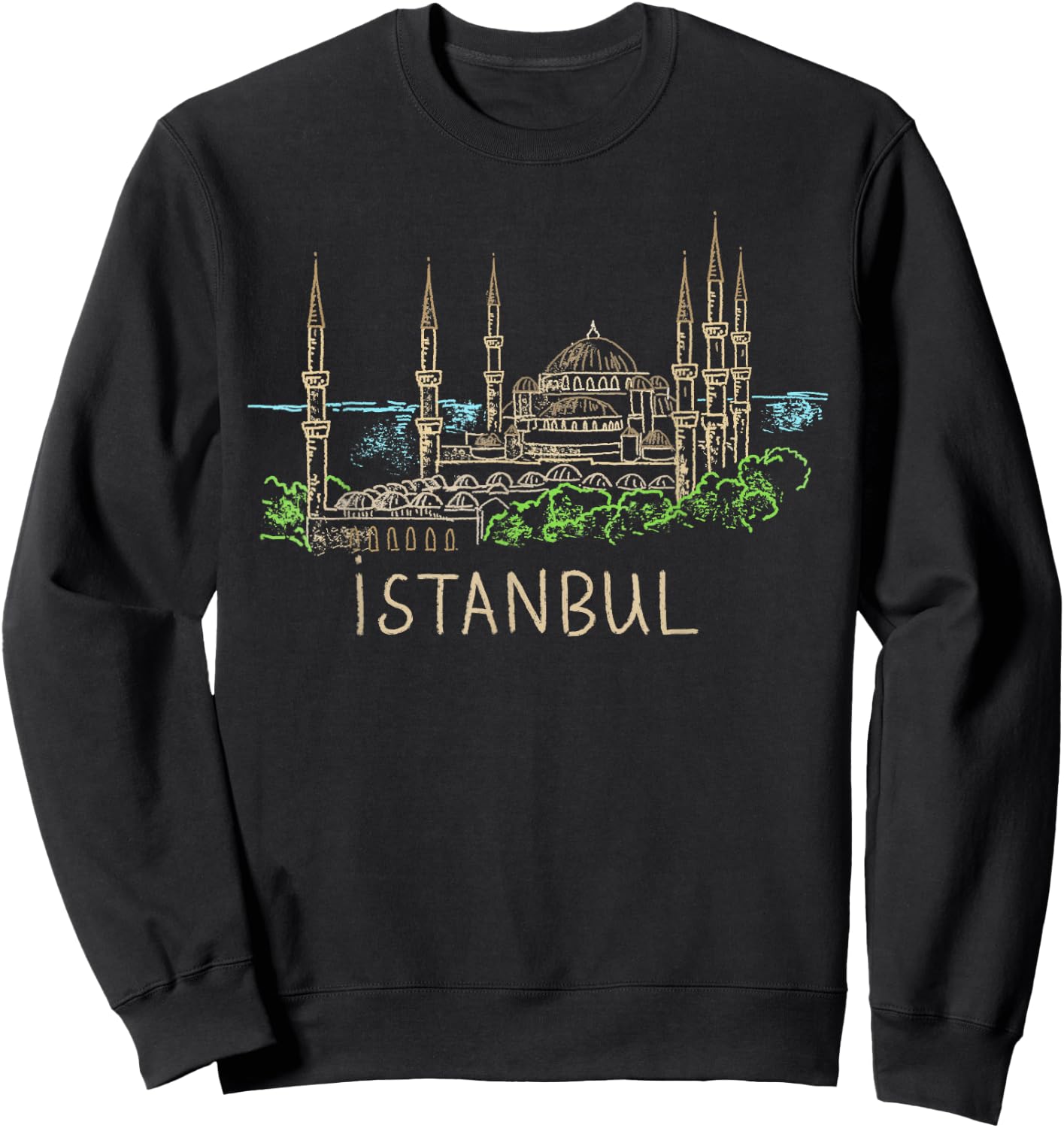 Istanbul city Shirt T Shirt Sweatshirt - Sweatshirt | Black