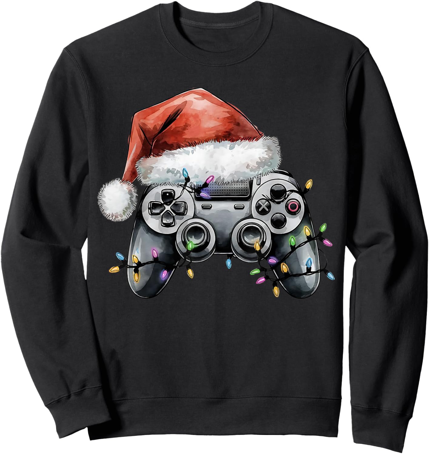 Christmas Video Gamer Controller Xmas Gaming Men Boys Kids Sweatshirt - Sweatshirt | Black