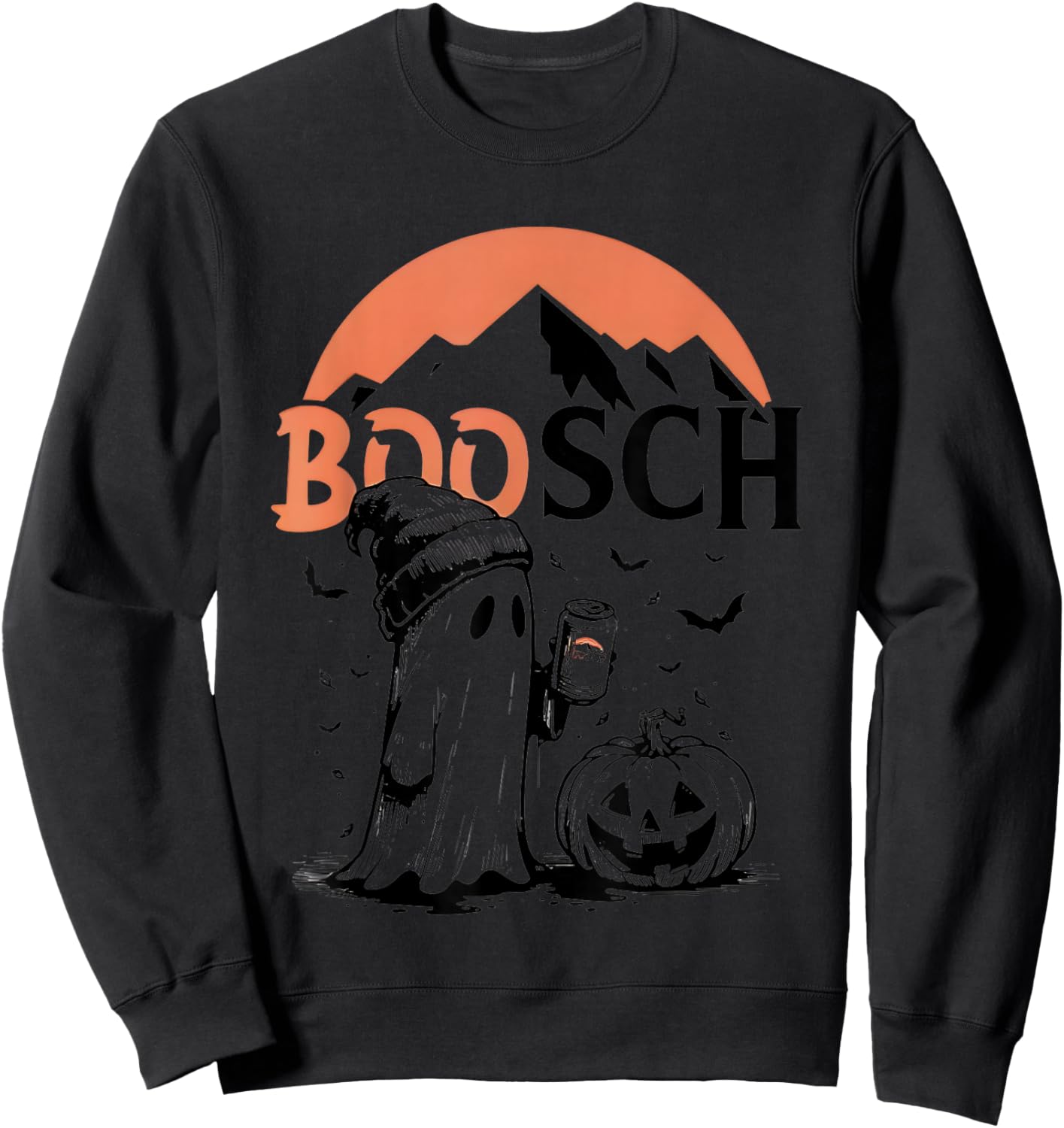 Boosch Beer Ghost Halloween 2024 Sweatshirt - Sweatshirt | Black