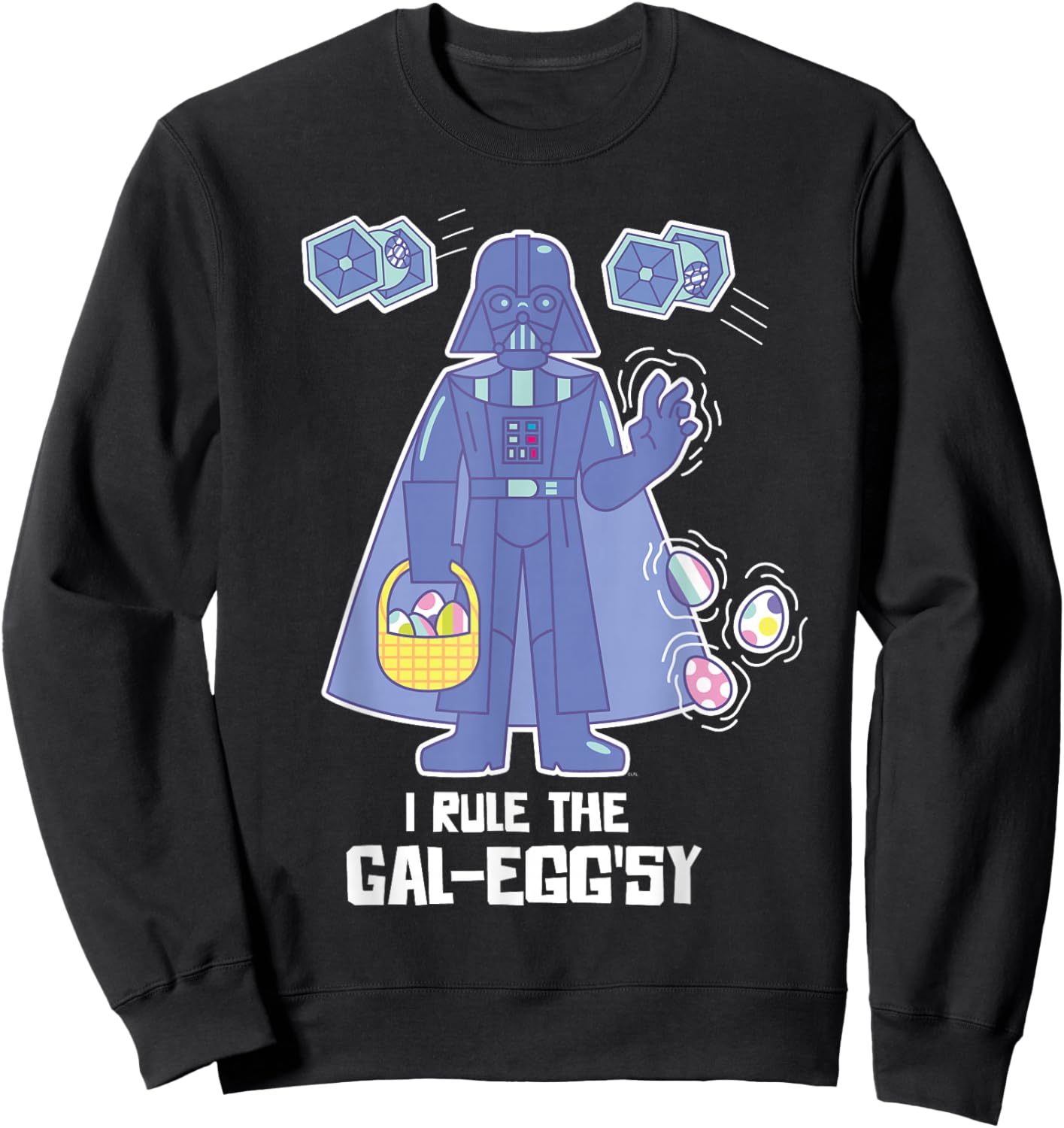 Star Wars Darth Vader I Rule the Gal-Egg’sy Funny Easter Sweatshirt - Sweatshirt | Black