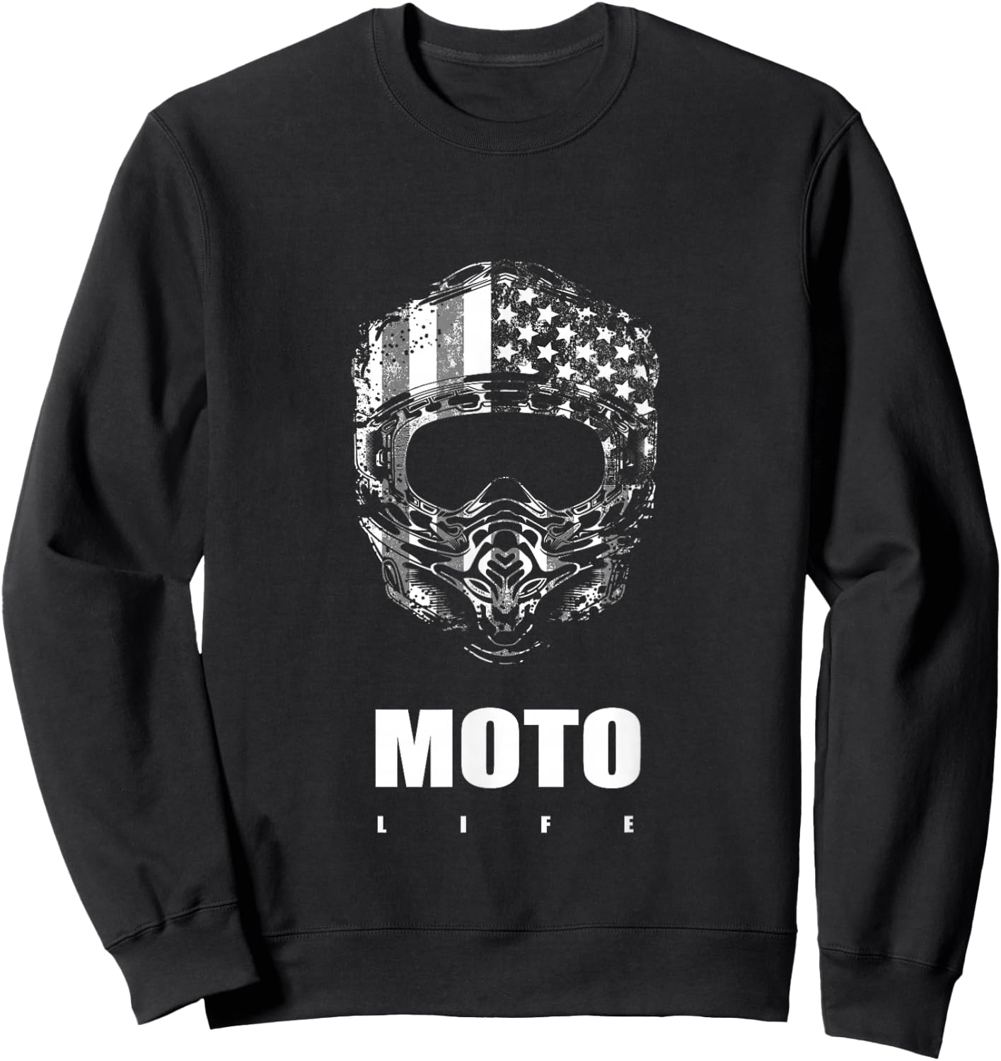 Dirt Bike Motocross Apparel - Motocross Dirt Bike Sweatshirt - Sweatshirt | Black