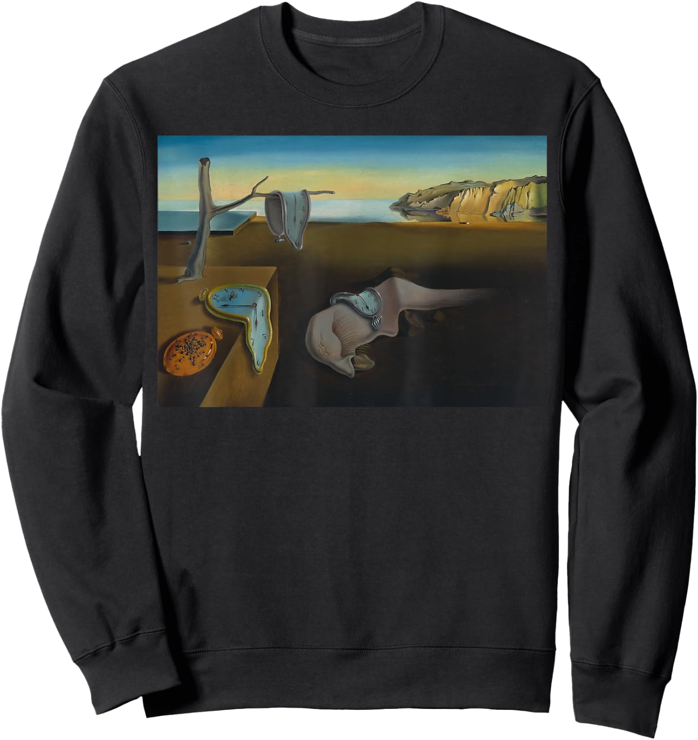 The Persistence of Memory Famous Painting By Dali Sweatshirt - Sweatshirt | Black