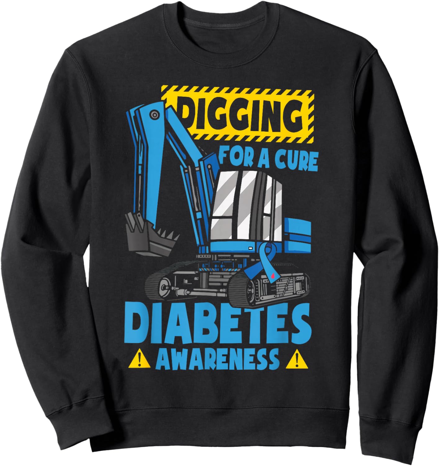 T1d Toddler Diabetes Awareness Diabetic Sweatshirt - Sweatshirt | Black