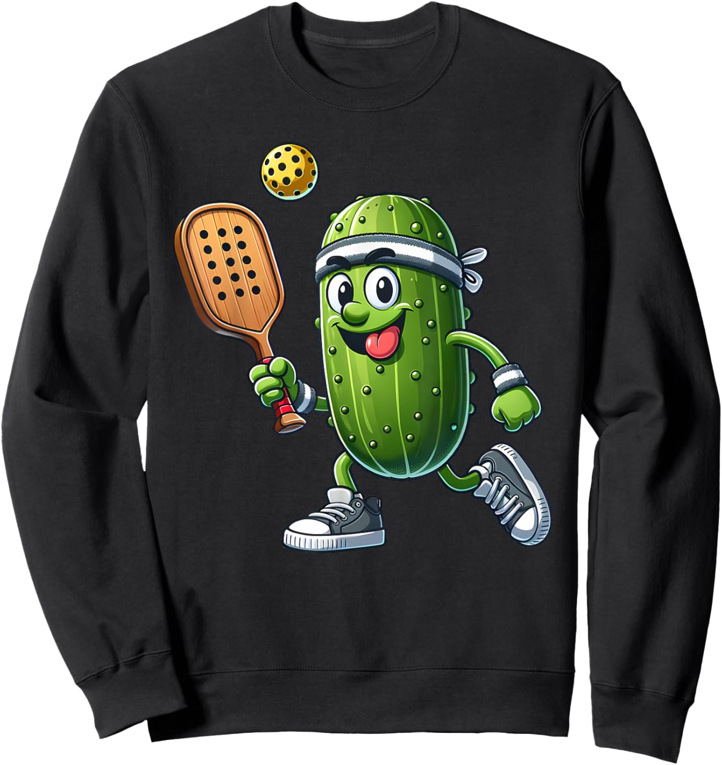 Funny Pickleball Player Paddleball Lover Sweatshirt - Sweatshirt | Black