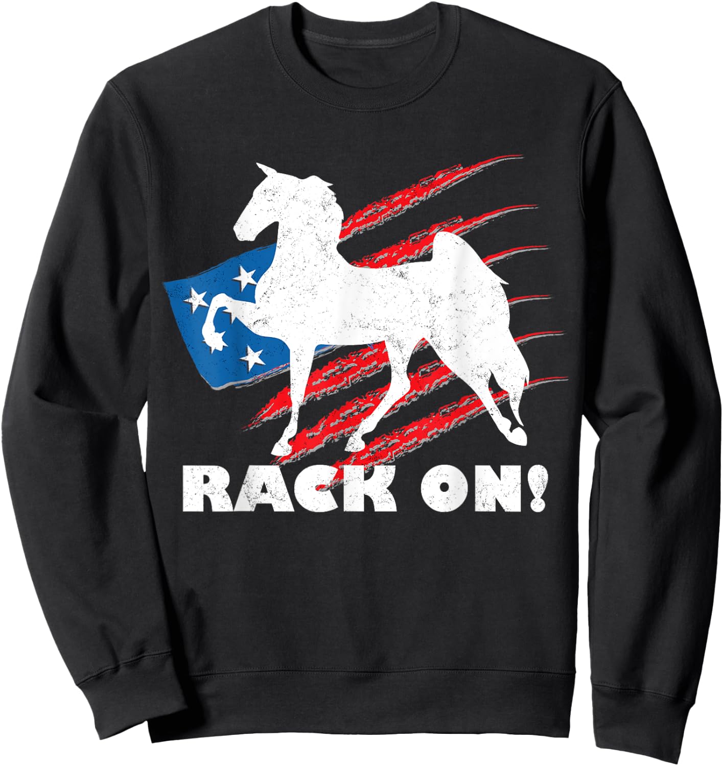 American Saddlebred Horse Training Gaited Horses Equitation Sweatshirt - Sweatshirt | Black