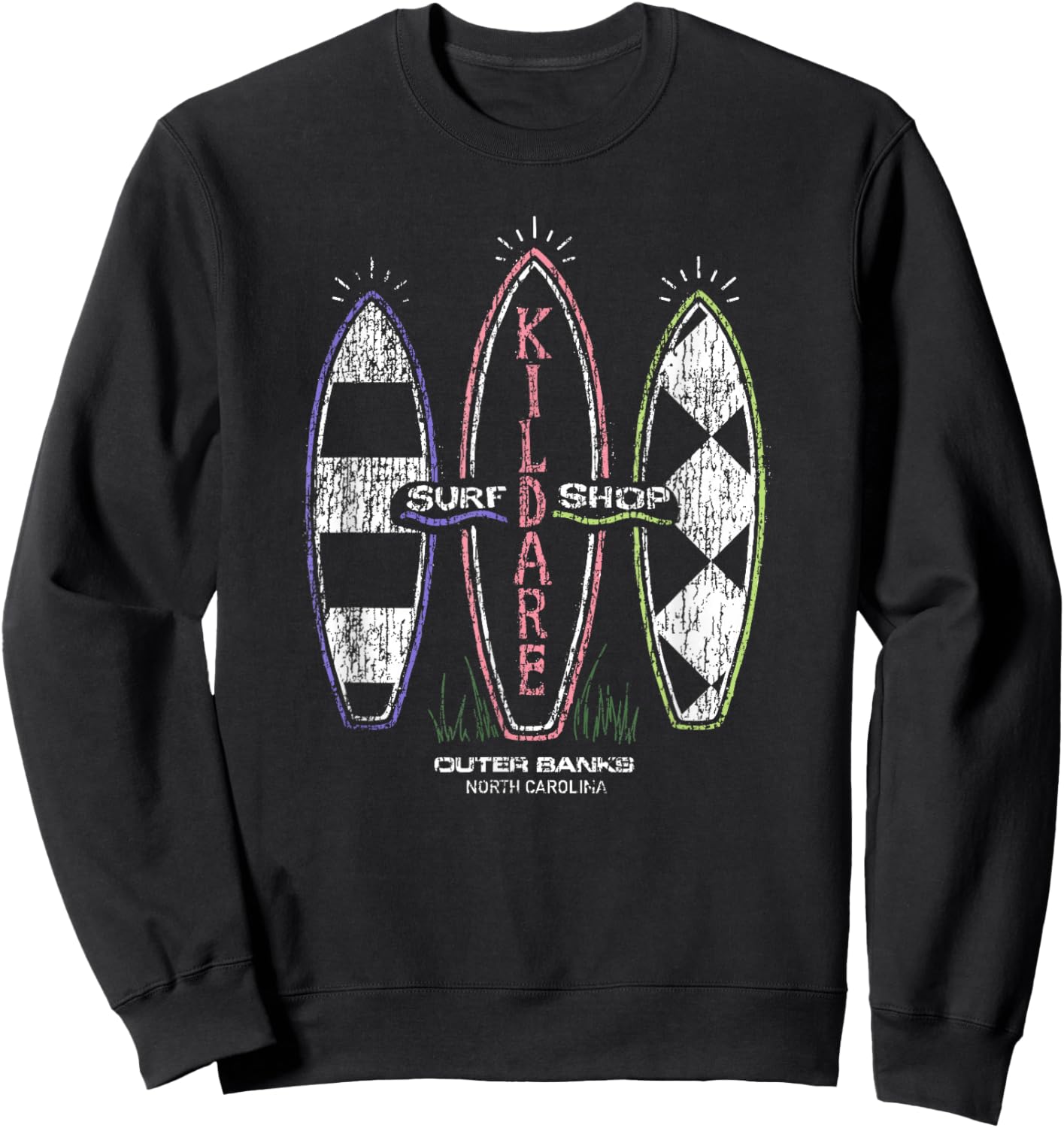 Outer Banks Kildare Surf Shop Pocket Logo Sweatshirt - Sweatshirt | Black
