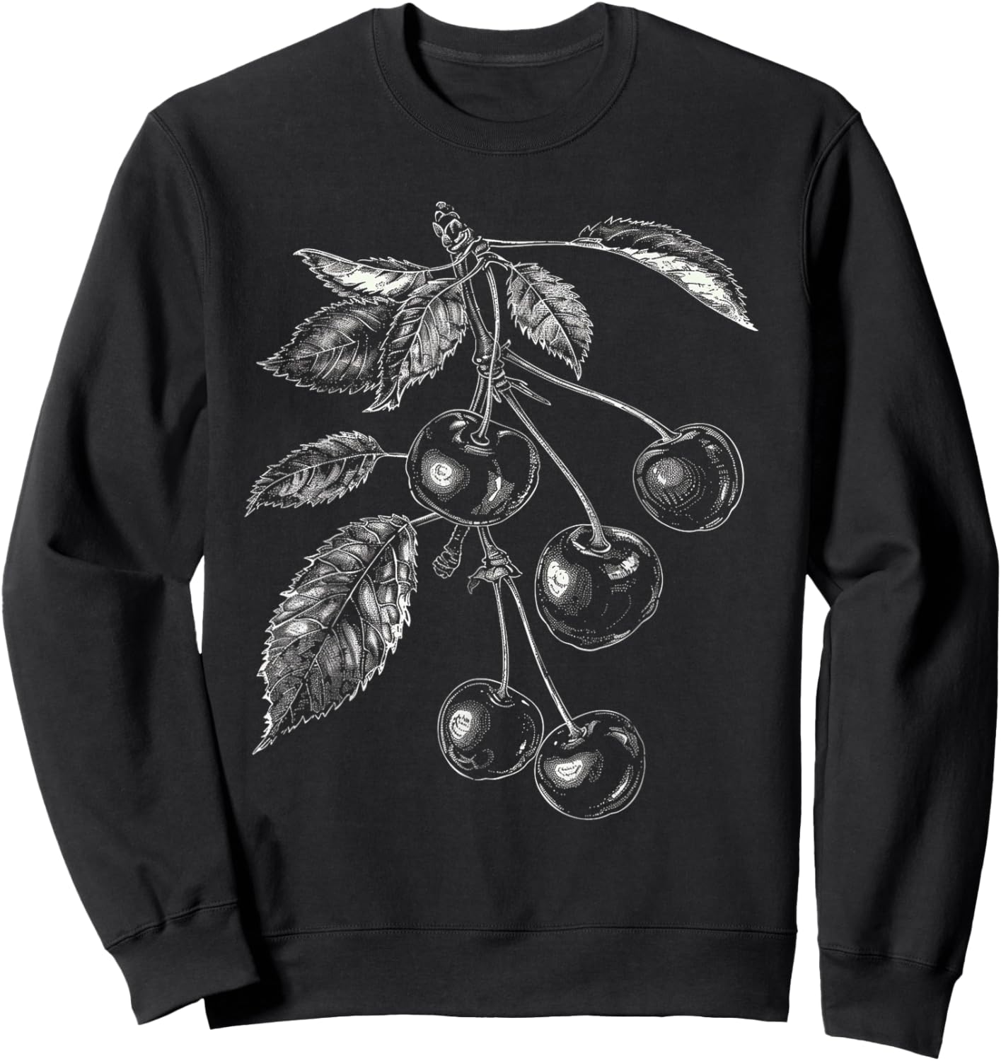 Vintage Cherry Sweatshirt - Sweatshirt | Black