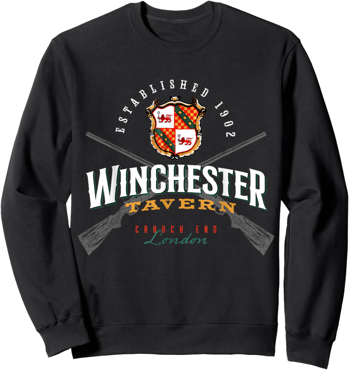 Shaun Of Tavern Zombie Movie The Dead Winchester Sweatshirt - Sweatshirt | Black