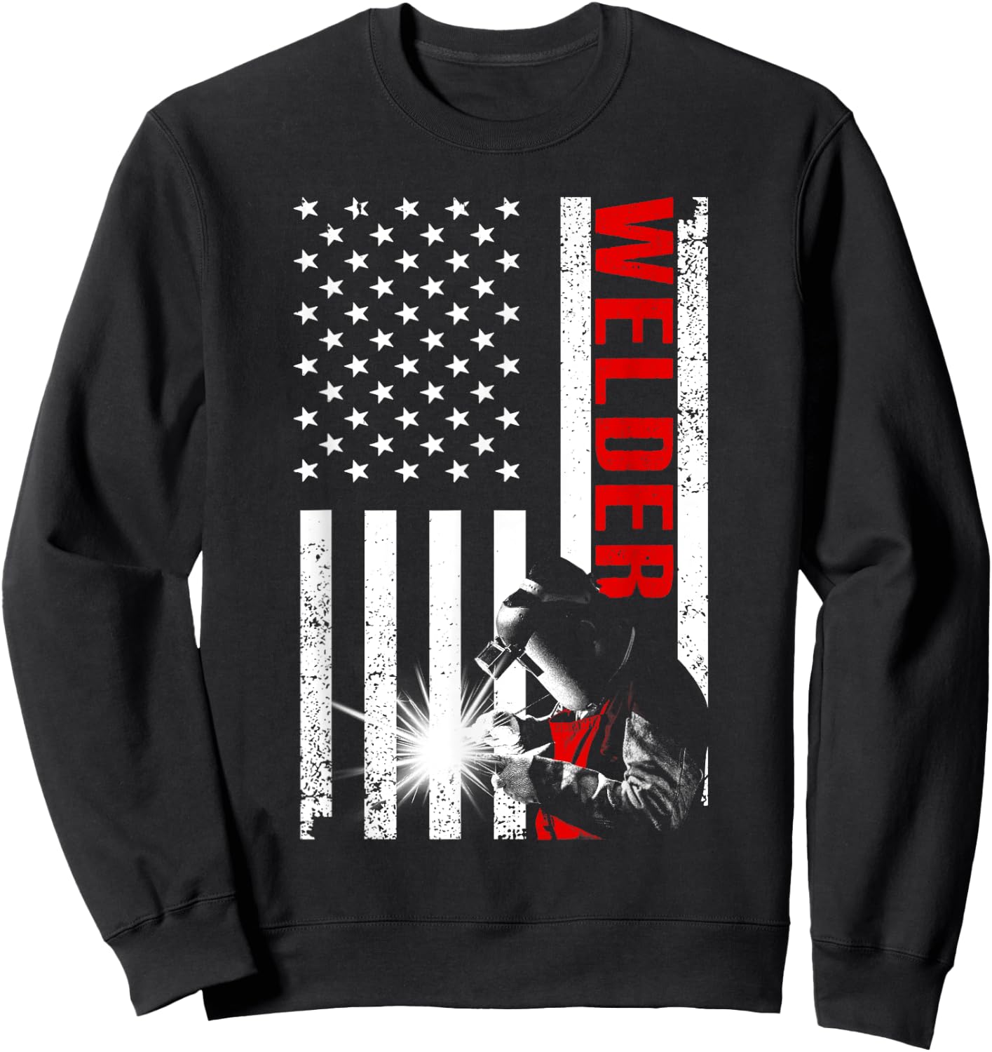 Funny Welding Gift Welder Accessories & Weld Stuff -Adults, Kids Black Short Sleeve Sweatshirt - Sweatshirt | Black
