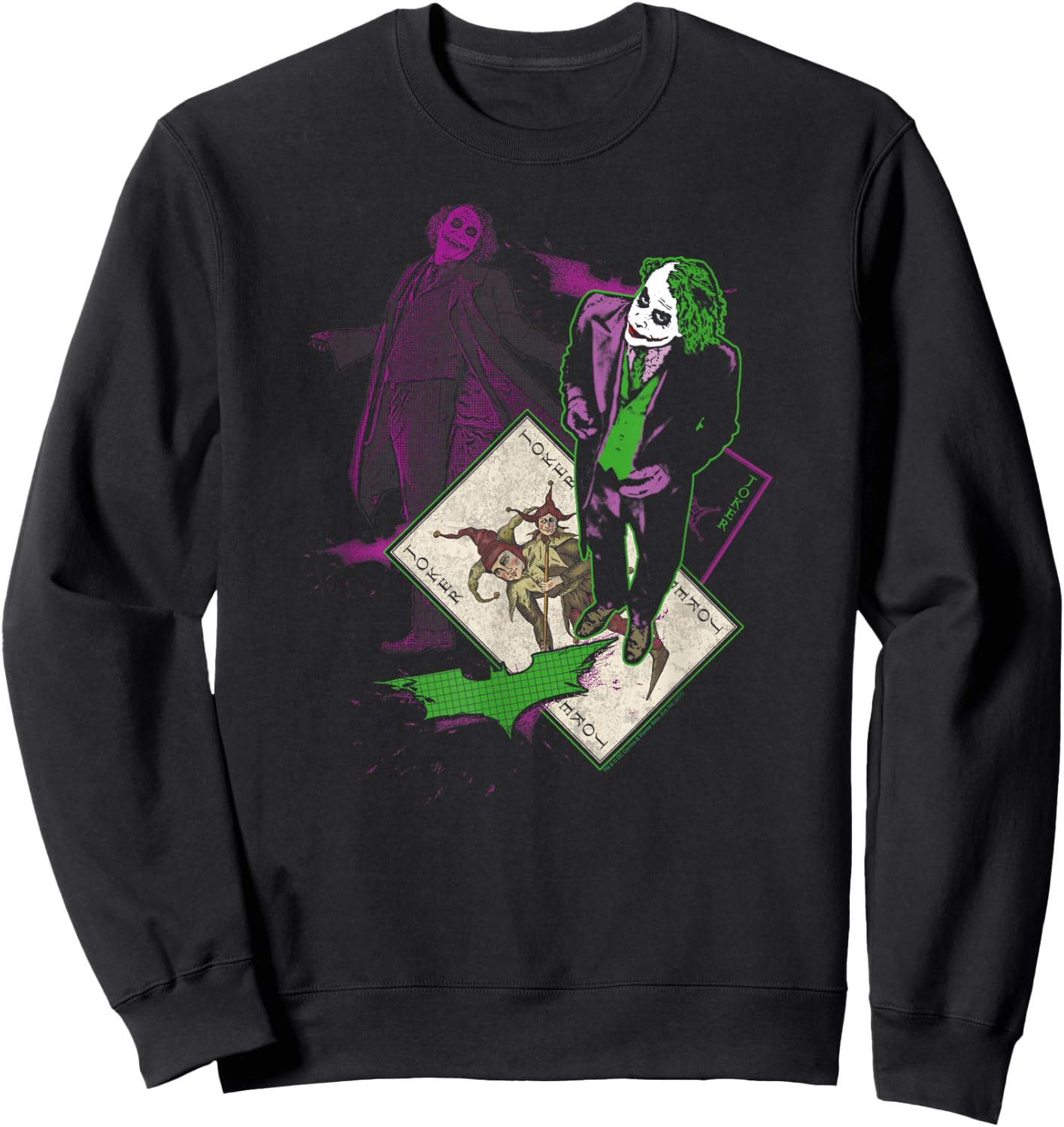 Batman Dark Knight Wild Card Sweatshirt - Sweatshirt | Black