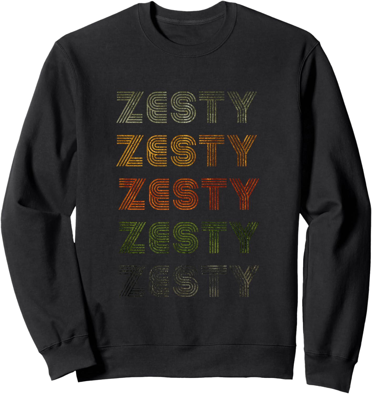 Love Heart Zesty Grunge Vintage Style Black Zesty Sweatshirt - Sweatshirt | Black