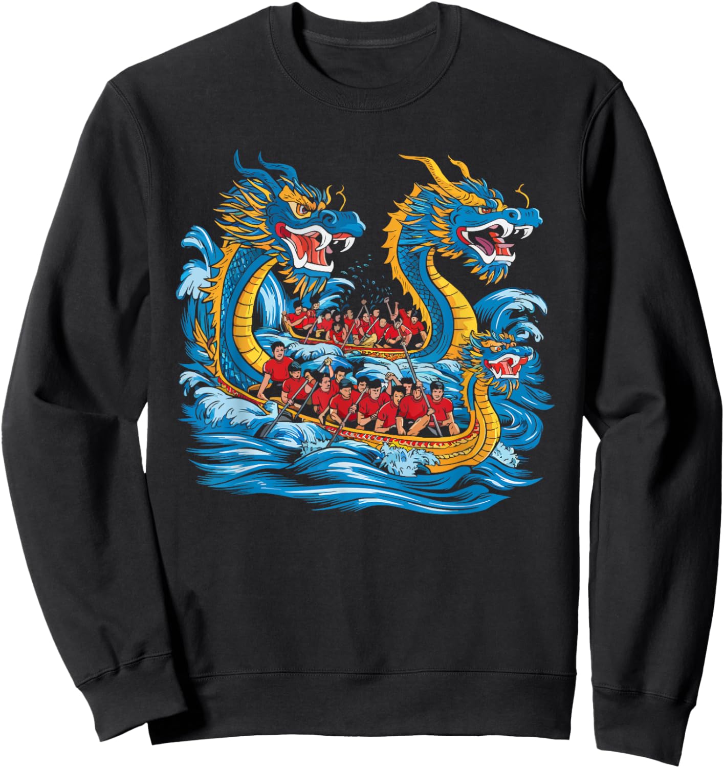 Dragon Boat Racing Paddler Dragonboating Dragonboat Sweatshirt - Sweatshirt | Black