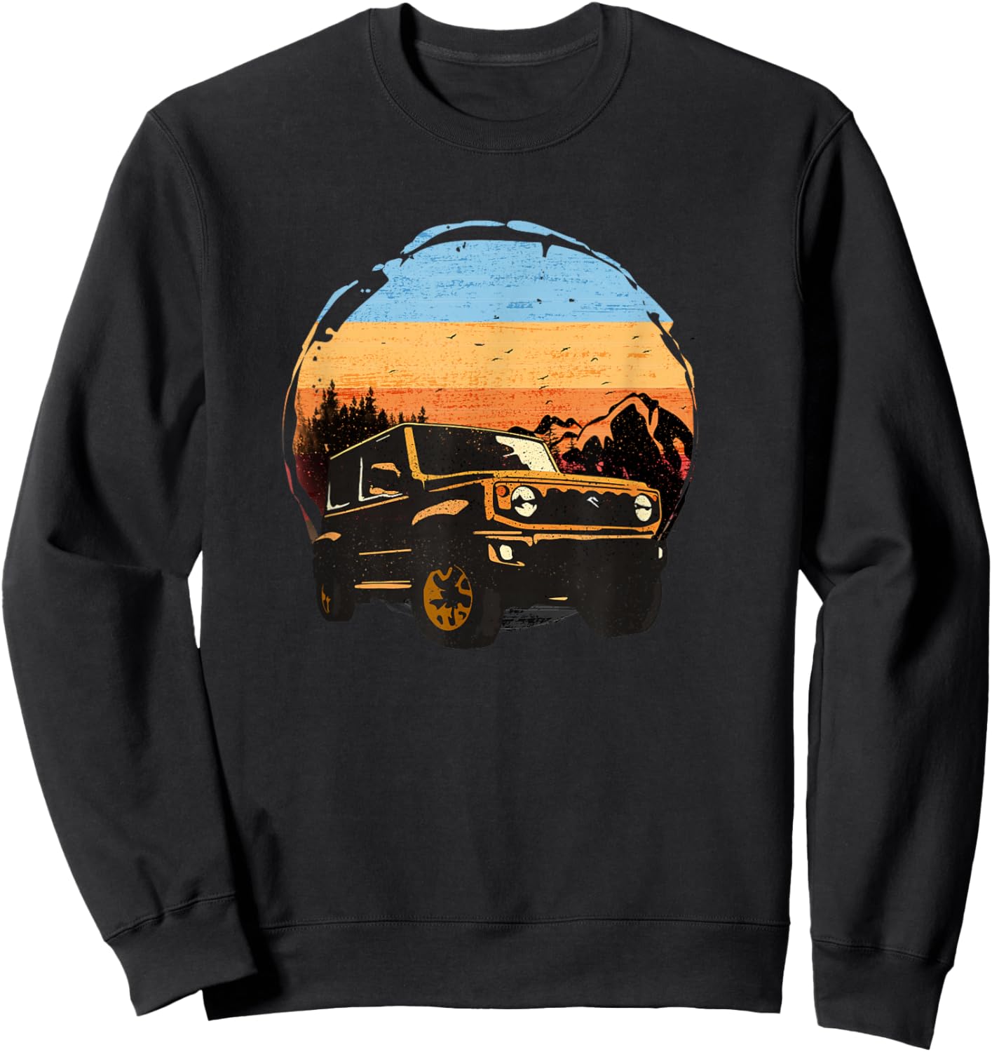 Retro-Vintage-Stil passend für Jimny GJ JB74 Fans Offroad Sweatshirt - Sweatshirt | Black