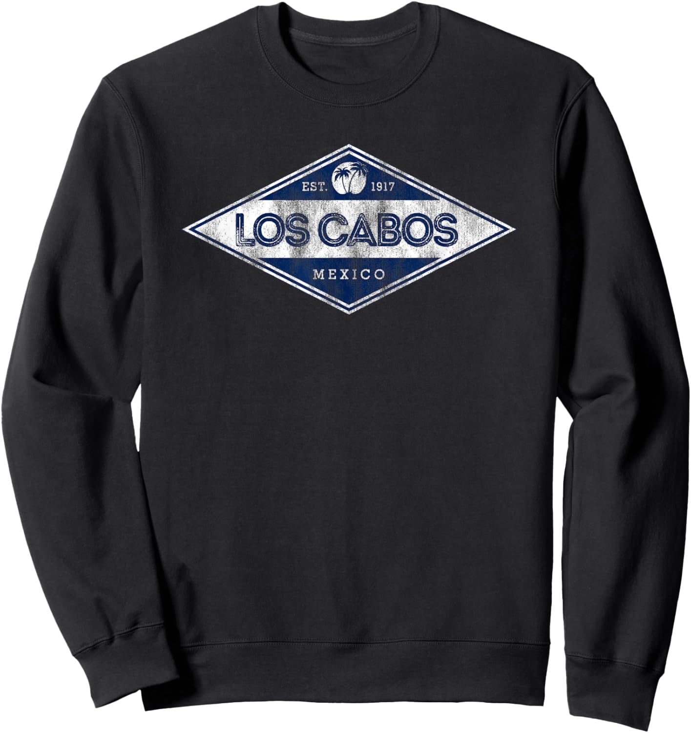 Cabo San Lucas Mexico Retro Badge Souvenir Sweatshirt - Sweatshirt | Black