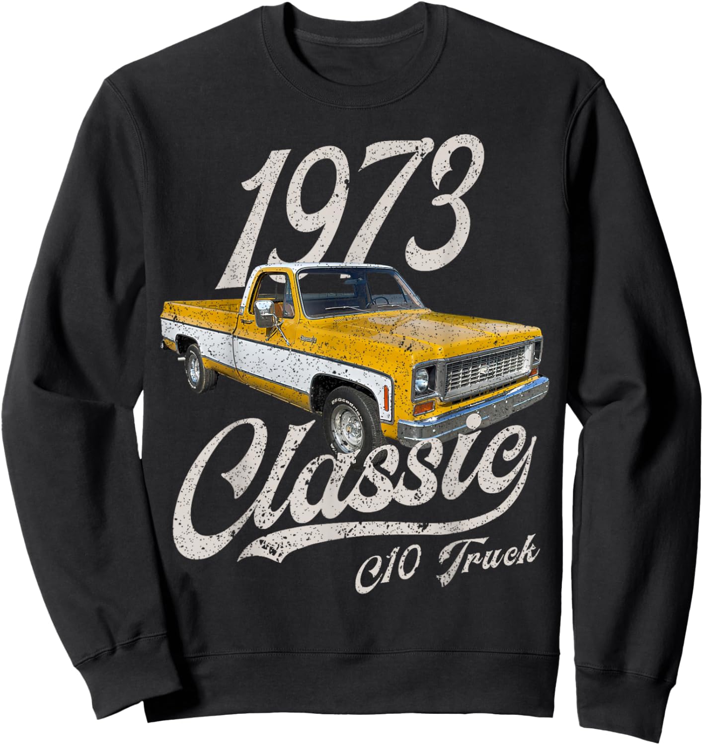 1973 73 C10 Truck Sweatshirt - Sweatshirt | Black
