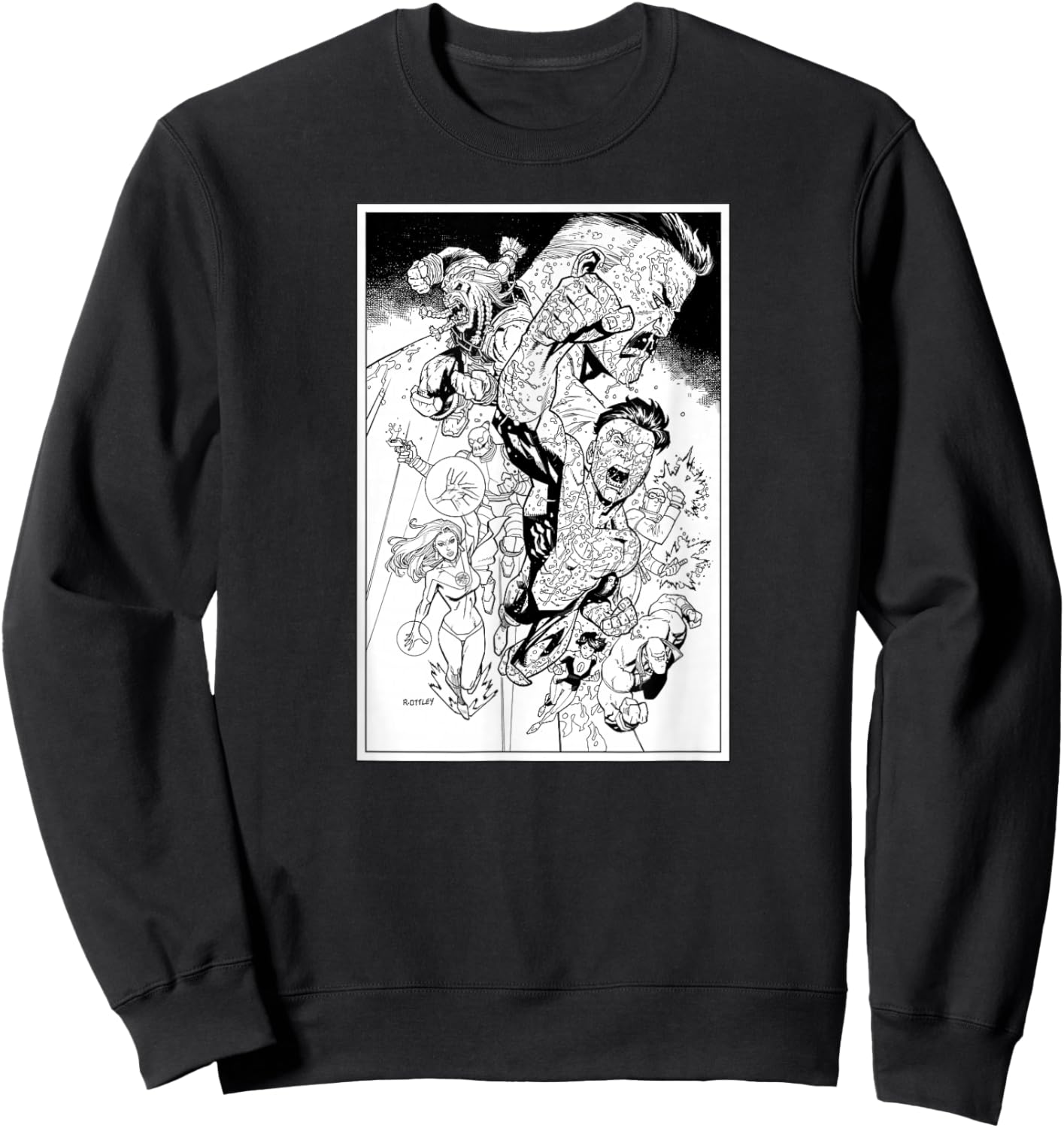 Invincible Character Montage Sweatshirt - Sweatshirt | Black