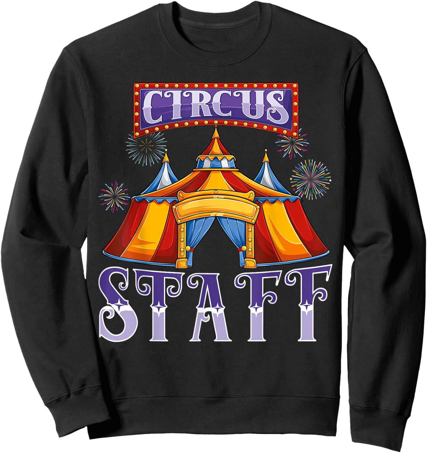 Circus staff event Carnival squad Crew birthday Party kids Sweatshirt - Sweatshirt | Black