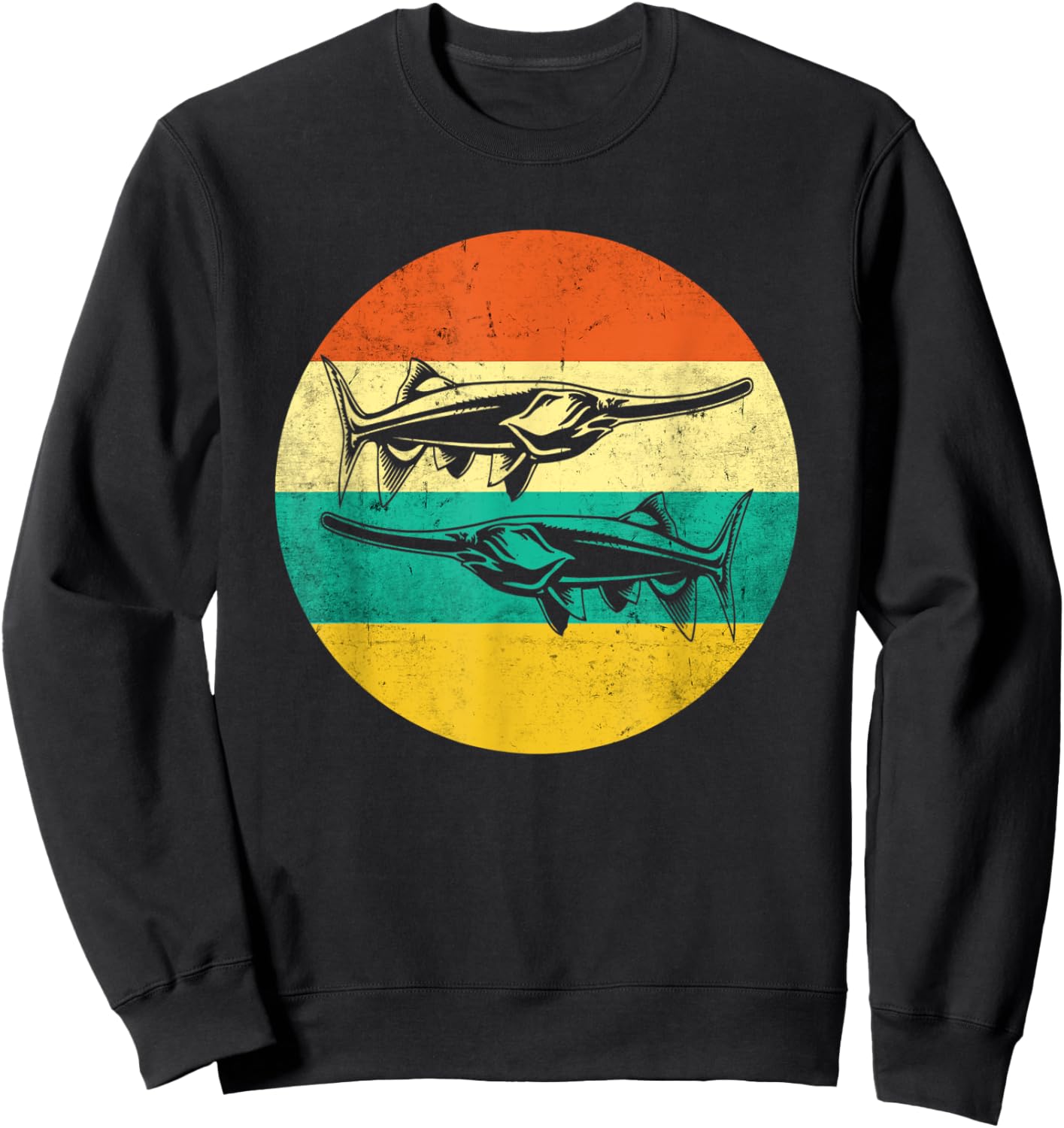 Vintage Love Paddlefish Vintage Paddlefish Sweatshirt - Sweatshirt | Black