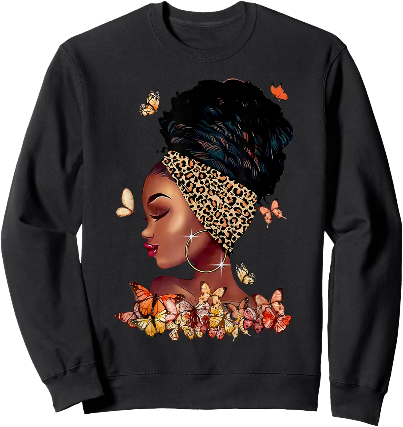 Black Girl Magic Afro Melanin Queen African American Women Sweatshirt - Sweatshirt | Black