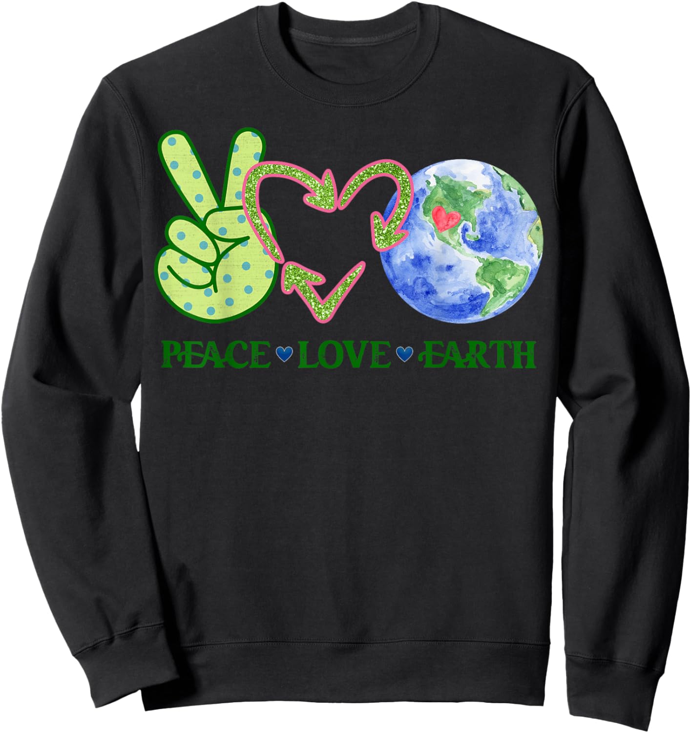 Earth Day Shirt Teacher Environment Day Recycle Earth Day Sweatshirt - Sweatshirt | Black