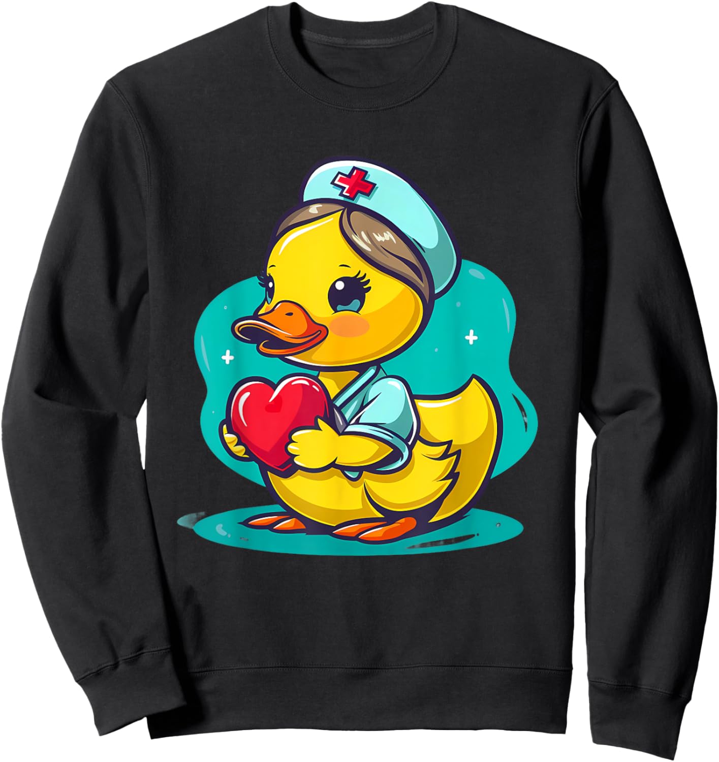 Nurse Appreciation Medical Rubber Duck Rubber Duck Nurse Sweatshirt - Sweatshirt | Black
