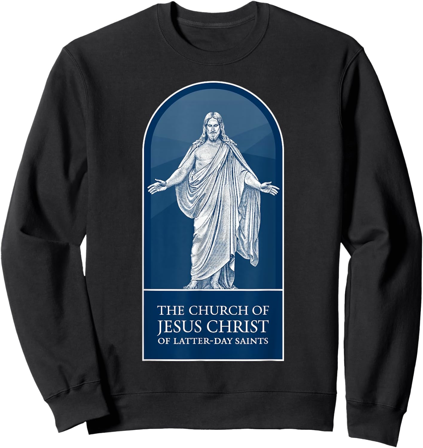 Mormon LDS Church of Jesus Christ of Latter-day Saints, Blue Sweatshirt - Sweatshirt | Black