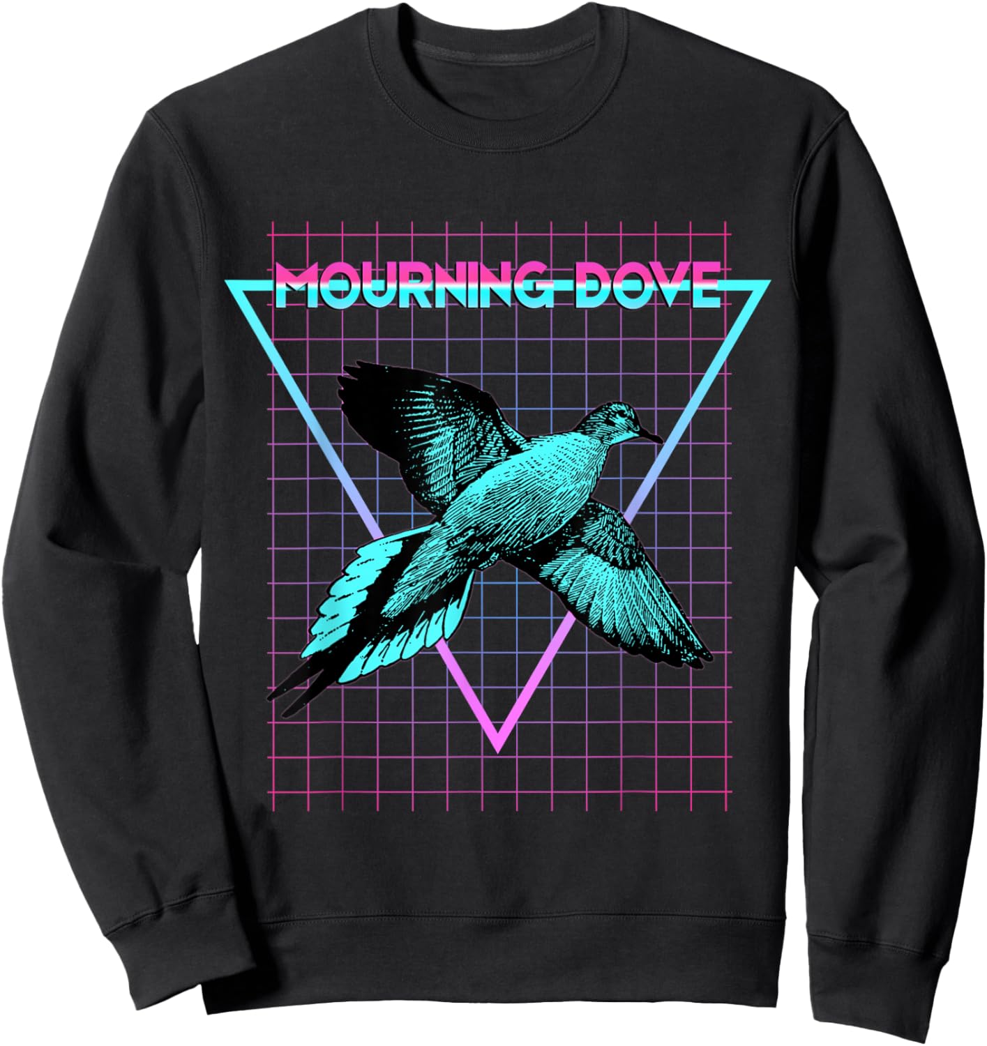 Mourning Dove Aesthetic Retro Dove Sweatshirt - Sweatshirt | Black