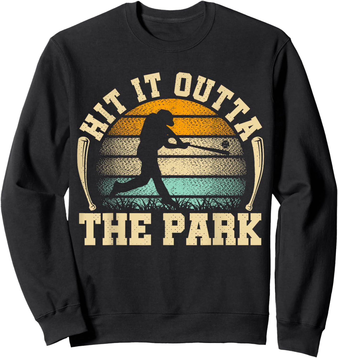 Hit It Outta The Park Sweatshirt - Sweatshirt | Black