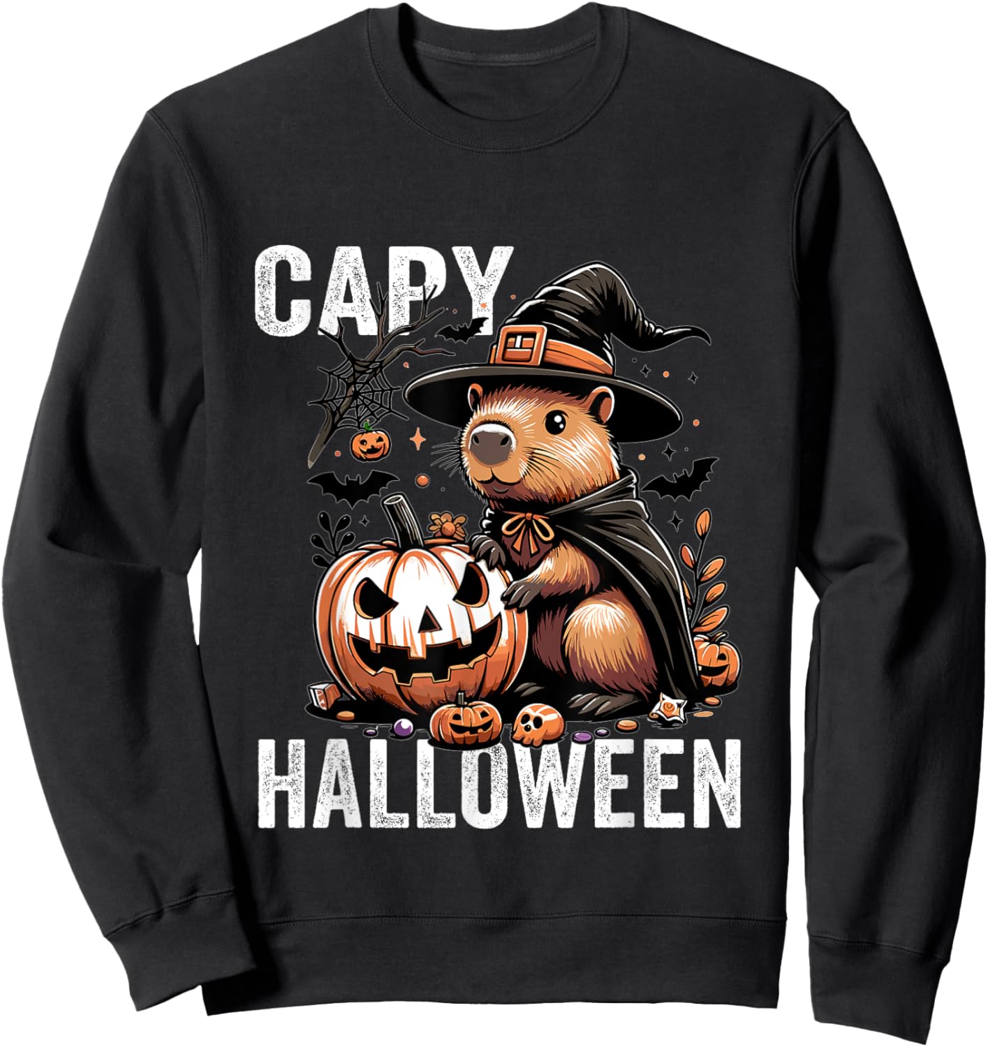 Capy Halloween Capybara Costume Sweatshirt - Sweatshirt | Black