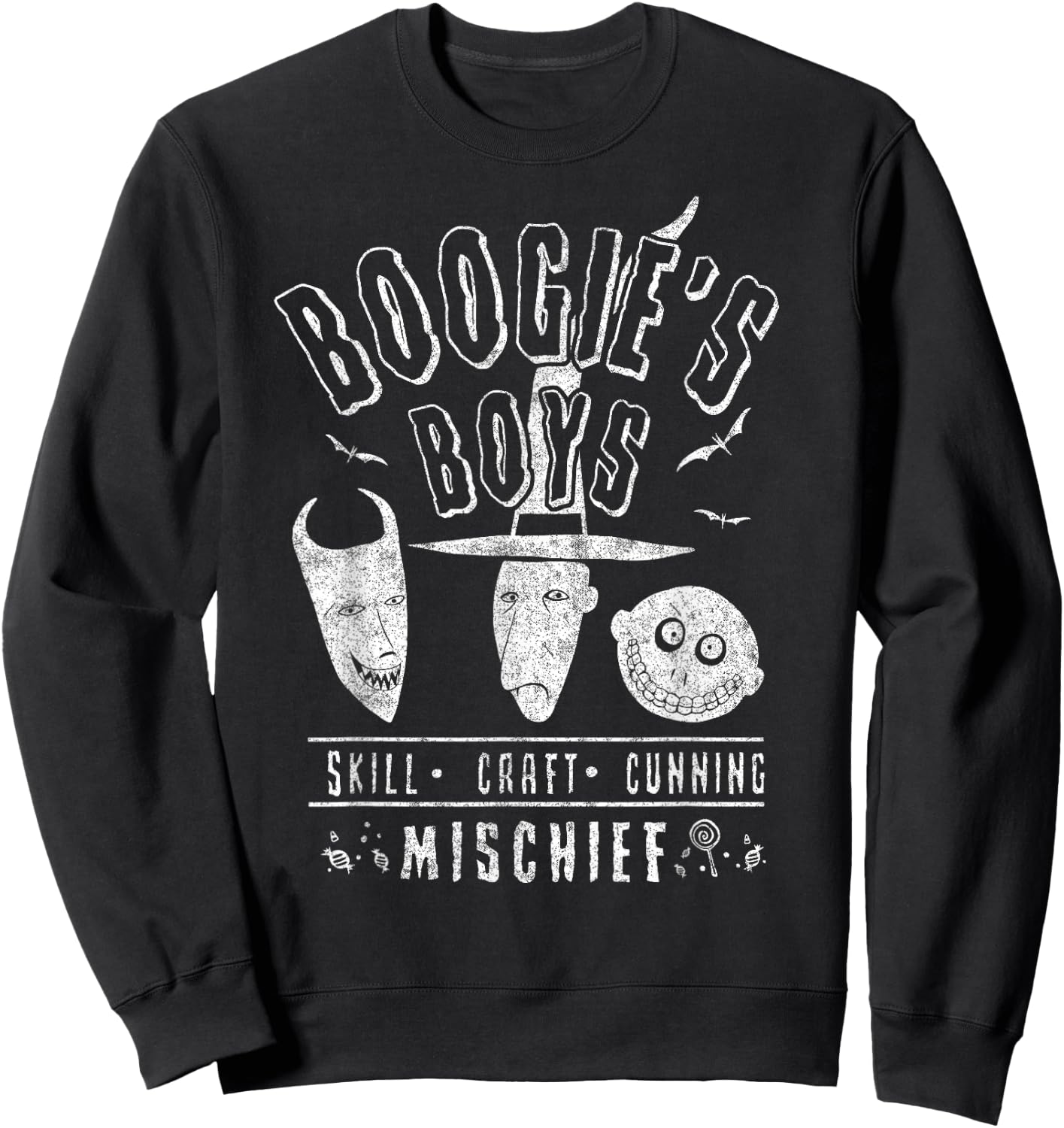 Disney The Nightmare Before Christmas Boogie's Boys Small Sweatshirt - Sweatshirt | Black