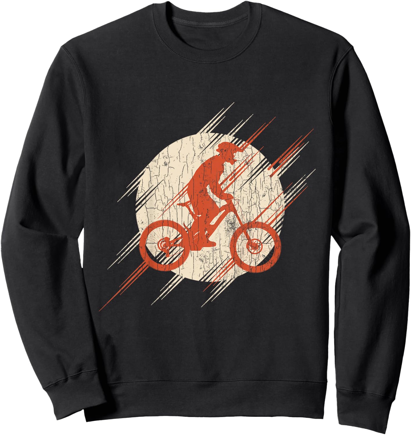 Kids Mountain Bike Cycling Gifts Youth Boys Sweatshirt - Sweatshirt | Black