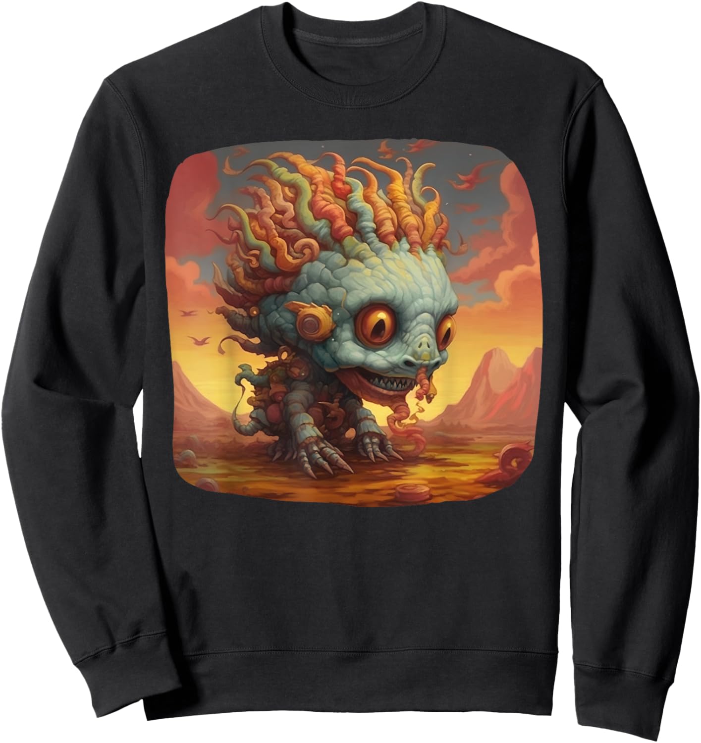 YA Sci Fi Giger Aliens T Giger Dream Space Martian Fantasy T Sweatshirt - Sweatshirt | Black