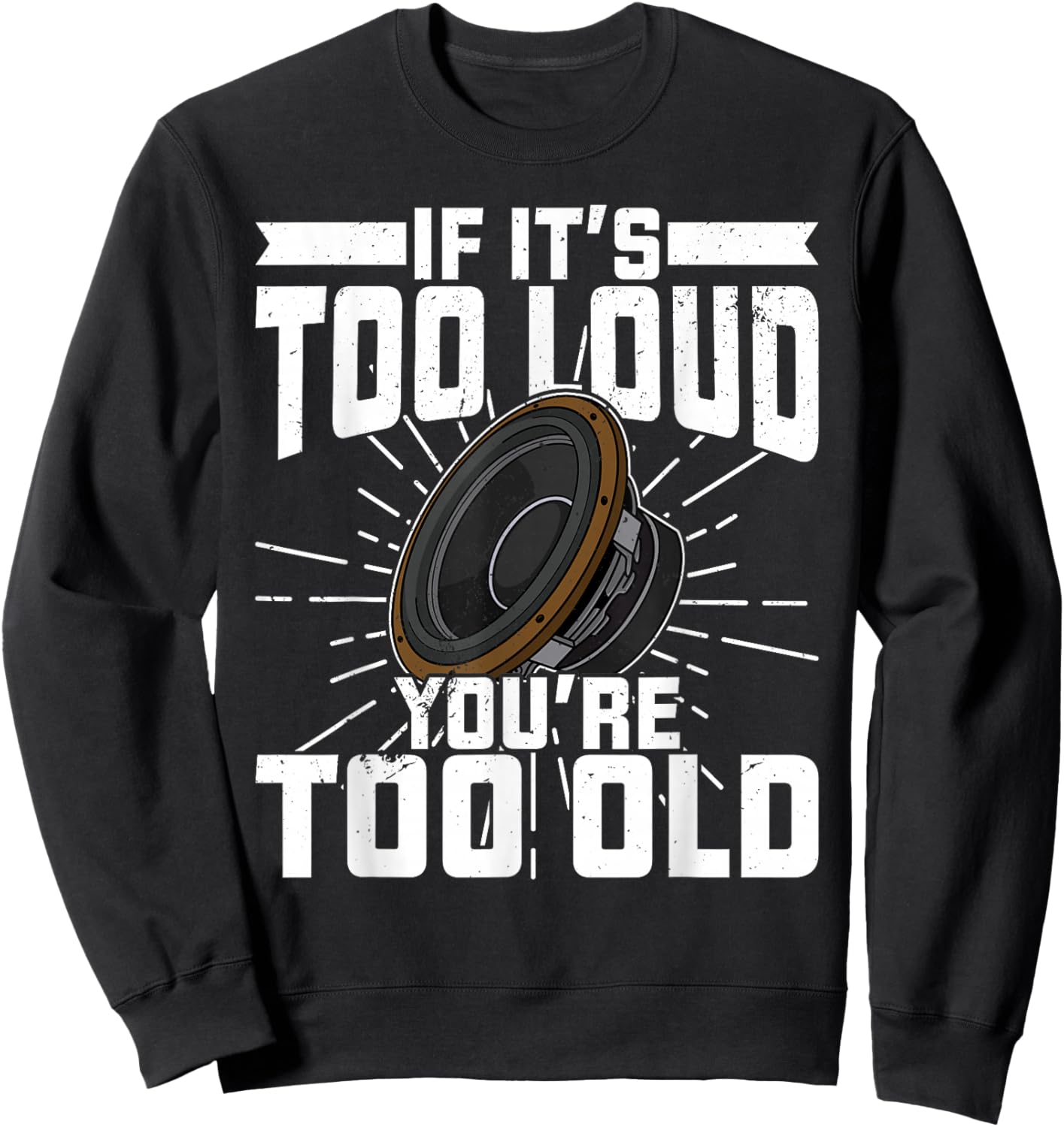 Subwoofer sound engineer audio synthesizer music mixer Sweatshirt - Sweatshirt | Black