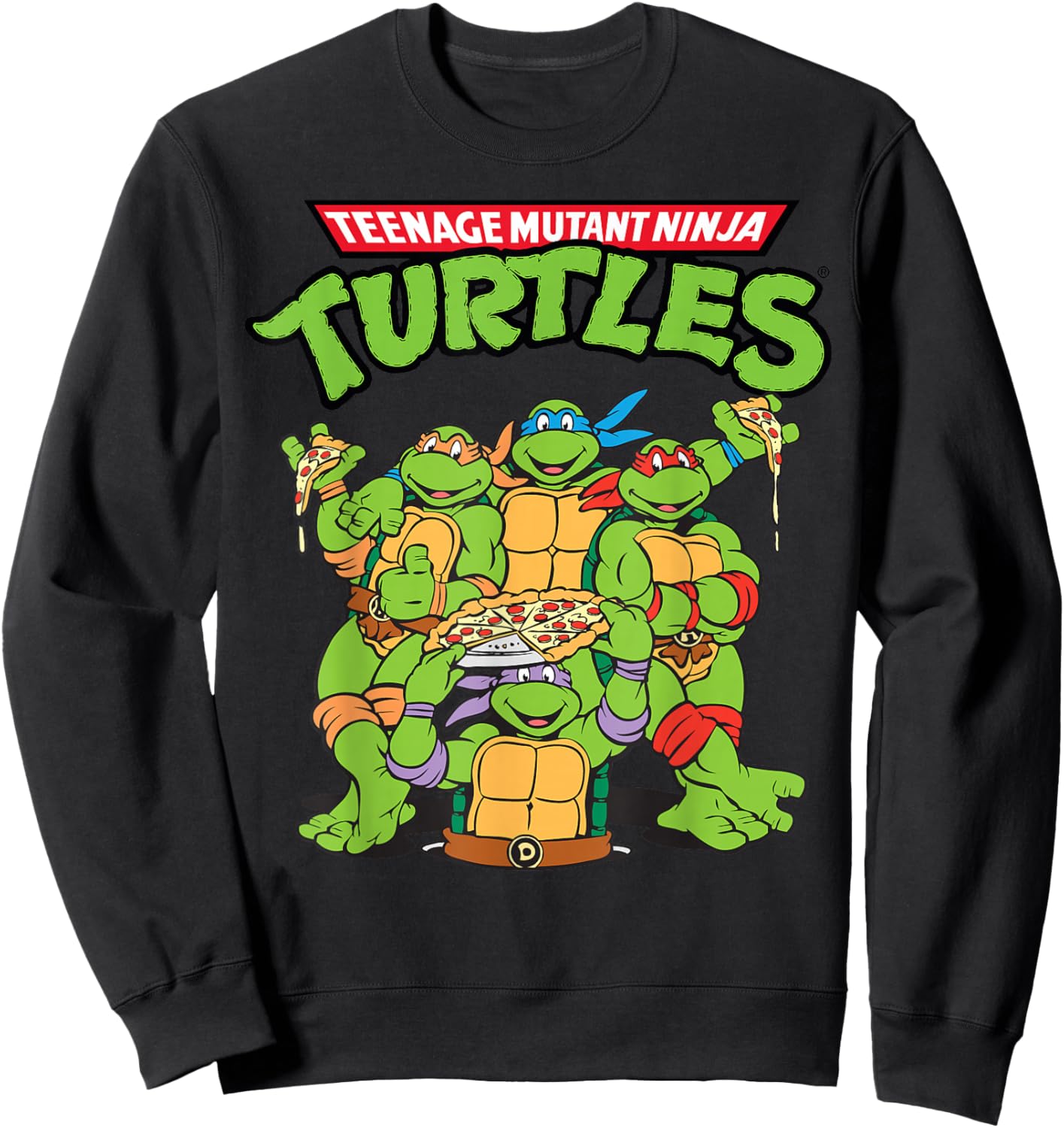 Teenage Mutant Ninja Turtles Pizza Crew Sweatshirt - Sweatshirt | Black
