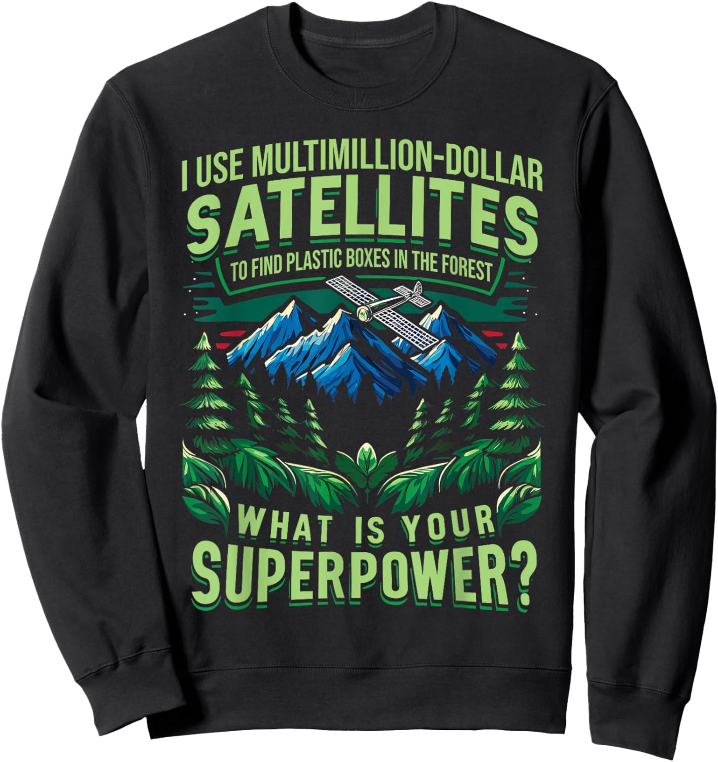 Cache Lover Treasure Hunting Geocache Enthusiasts Hiking Sweatshirt - Sweatshirt | Black