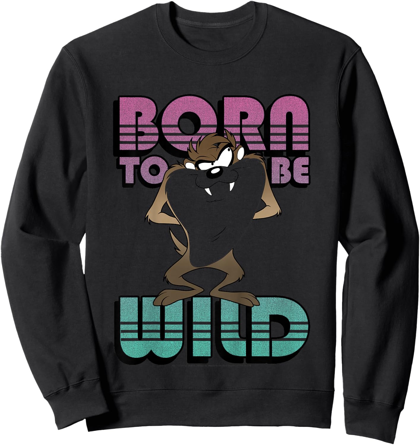 Kids Looney Tunes Taz Born To Be Wild Sweatshirt - Sweatshirt | Black