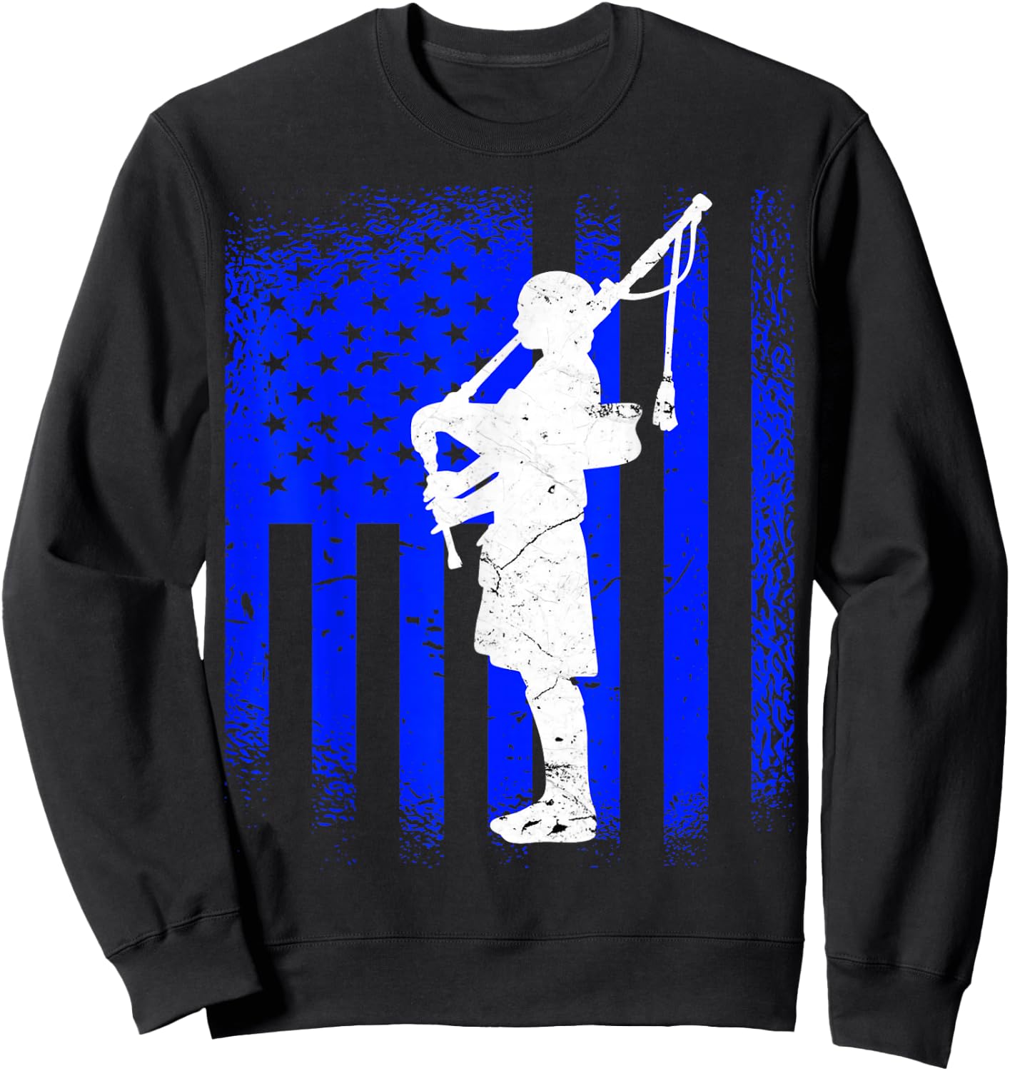 Bagpipe Bagpiping Kilt Scottish Bagpipe Sweatshirt - Sweatshirt | Black