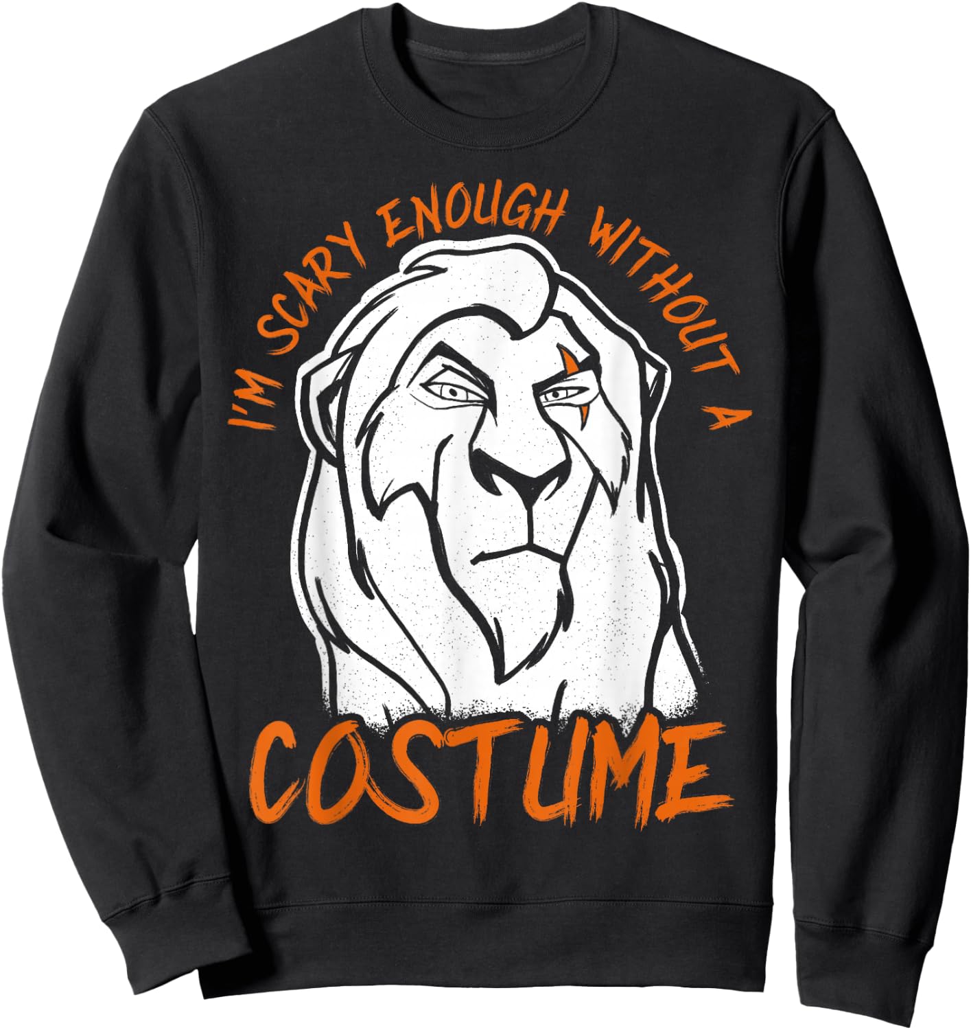 Disney The Lion King Scar Scary Enough Halloween Sweatshirt - Sweatshirt | Black