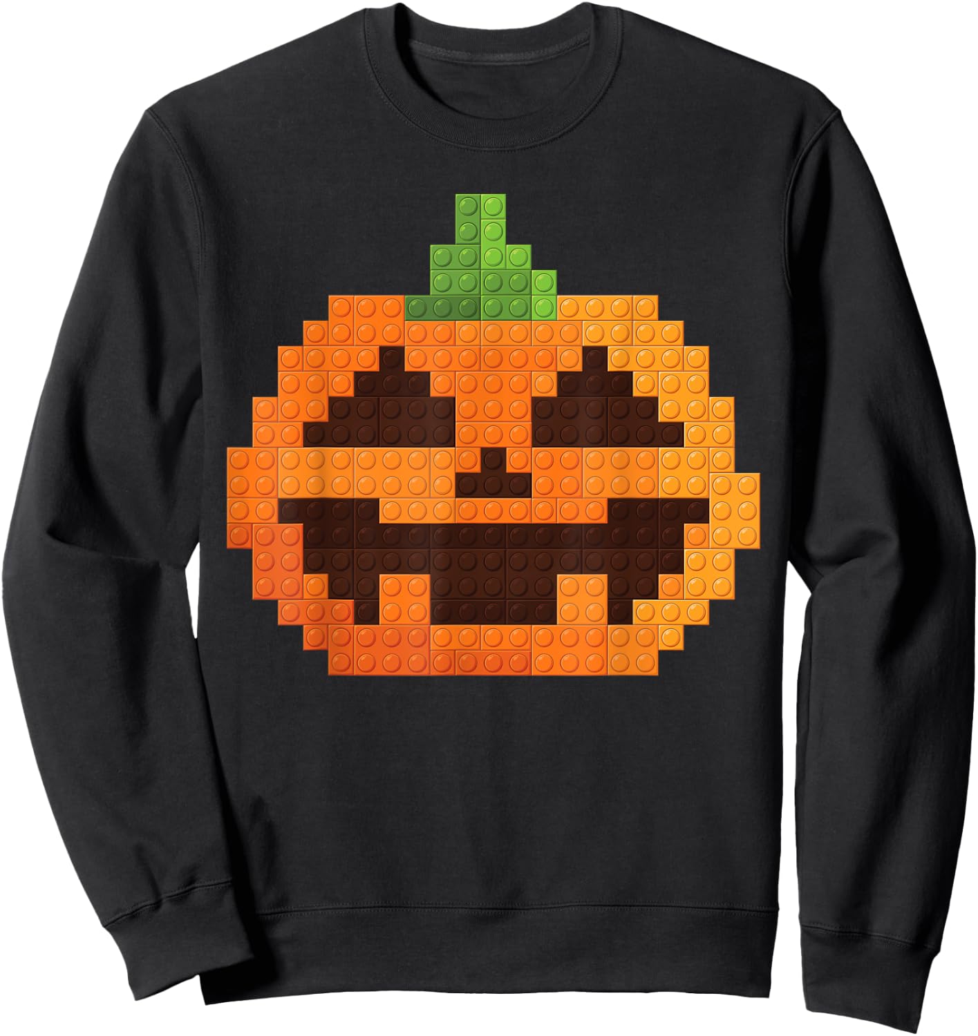 Halloween Master Builder Pumpkin kids Building Blocks Bricks Sweatshirt - Sweatshirt | Black
