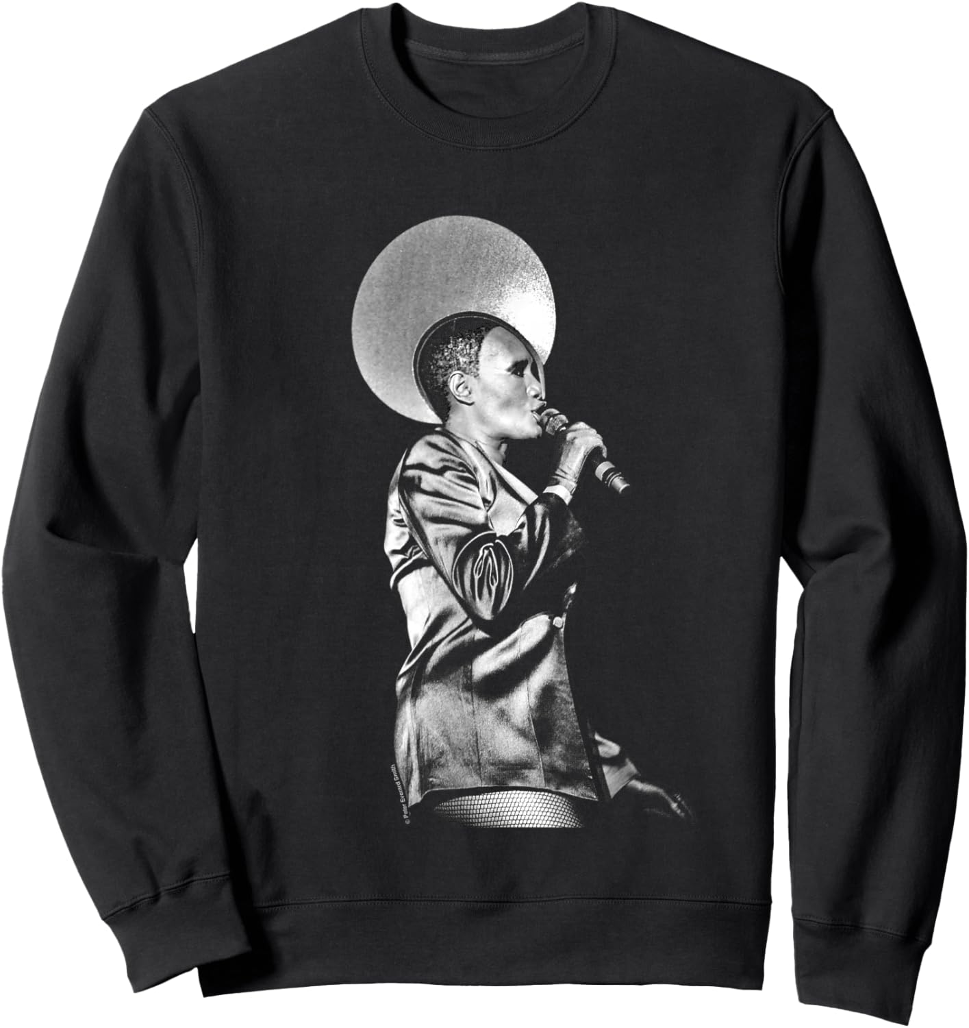 Grace Jones Live Black And White By Everard Smith Sweatshirt - Sweatshirt | Black