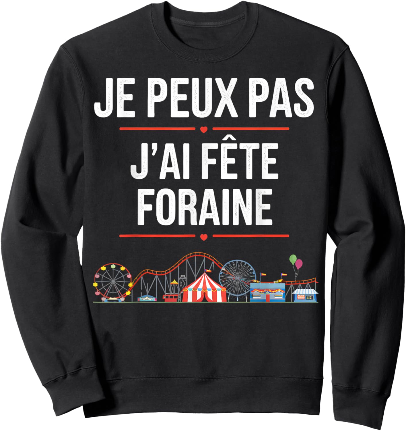 I Can't, I Have Throne Funfair , Black, S Sweatshirt - Sweatshirt | Black