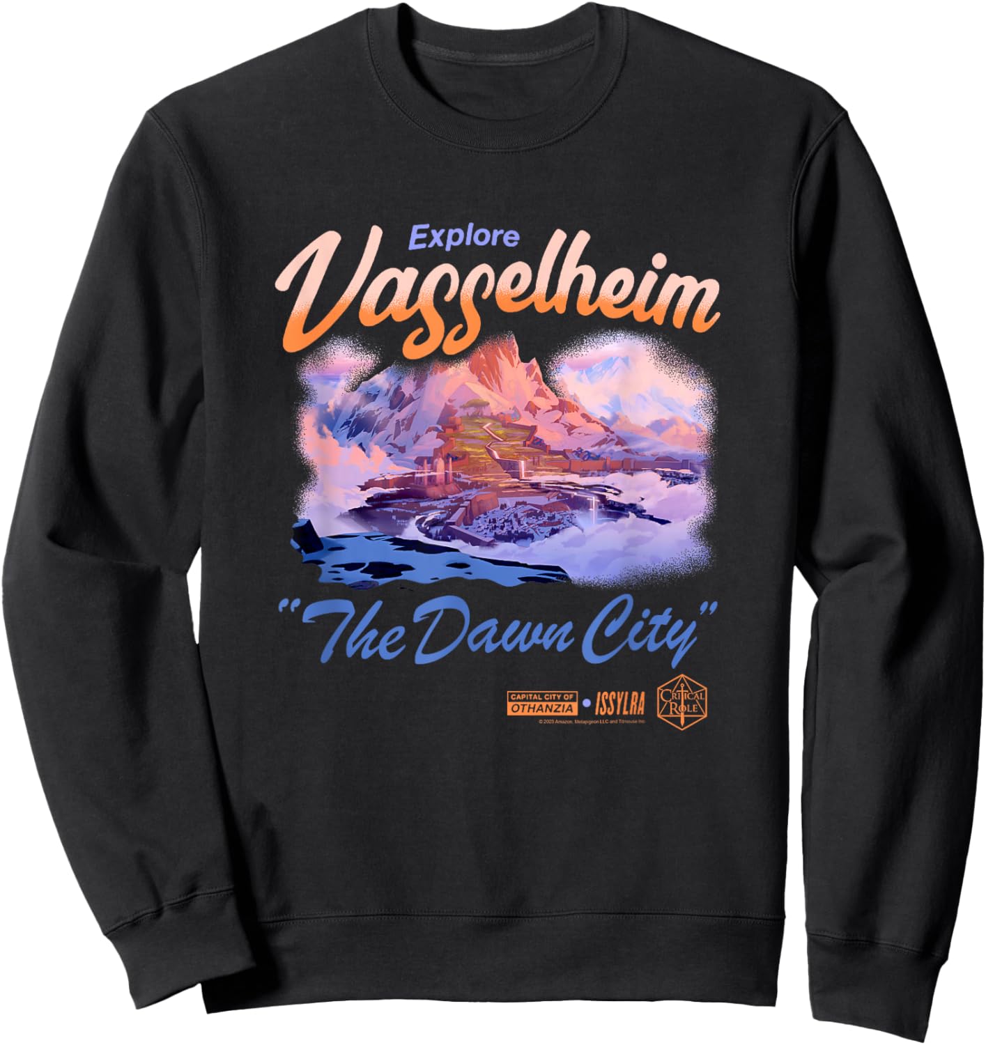 The Legend of Vox Machina Explore Vasselheim Sweatshirt - Sweatshirt | Black