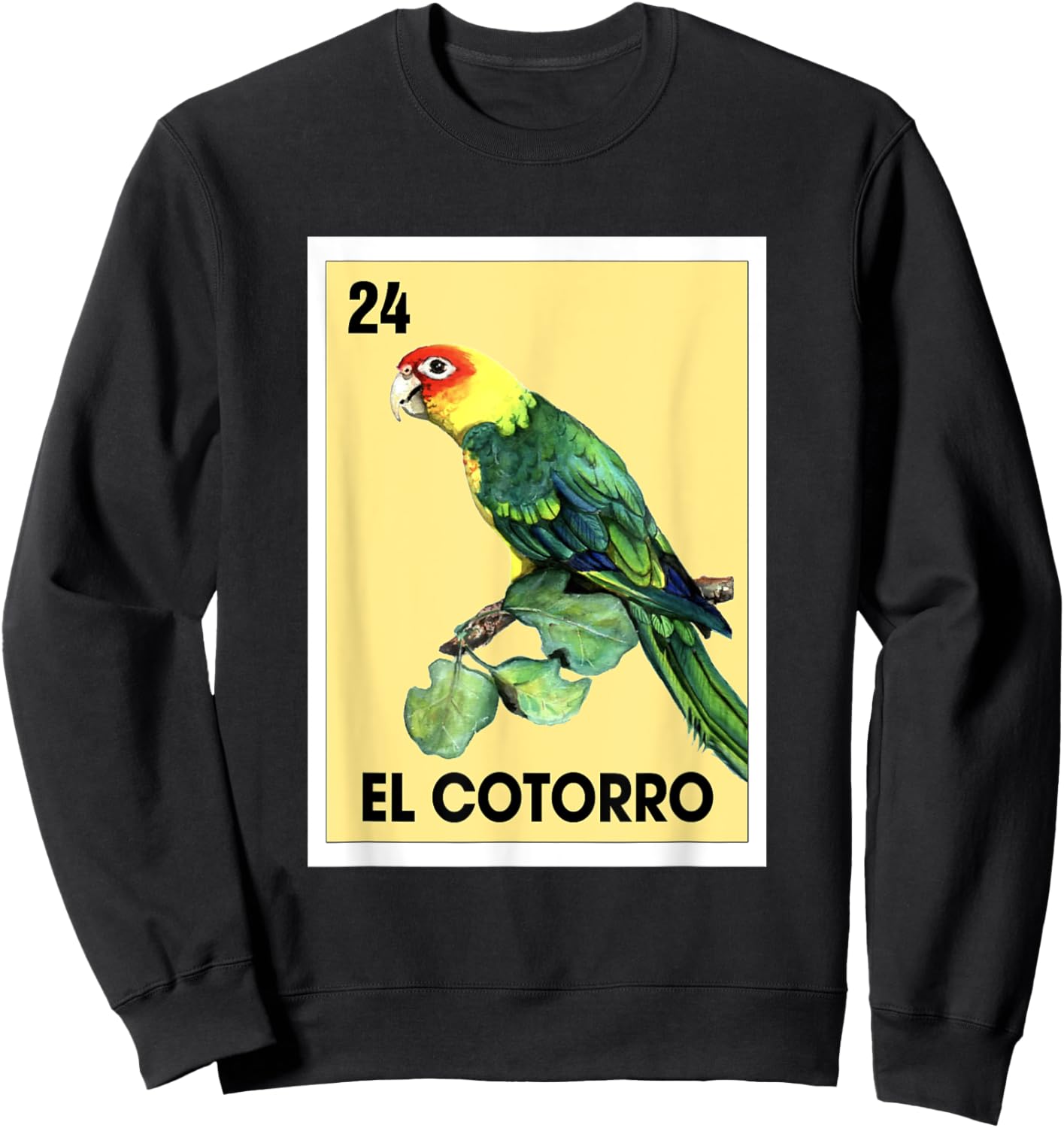 El Cotorro Mexican Bingo Card Game The Parrot Parakeet Sweatshirt - Sweatshirt | Black