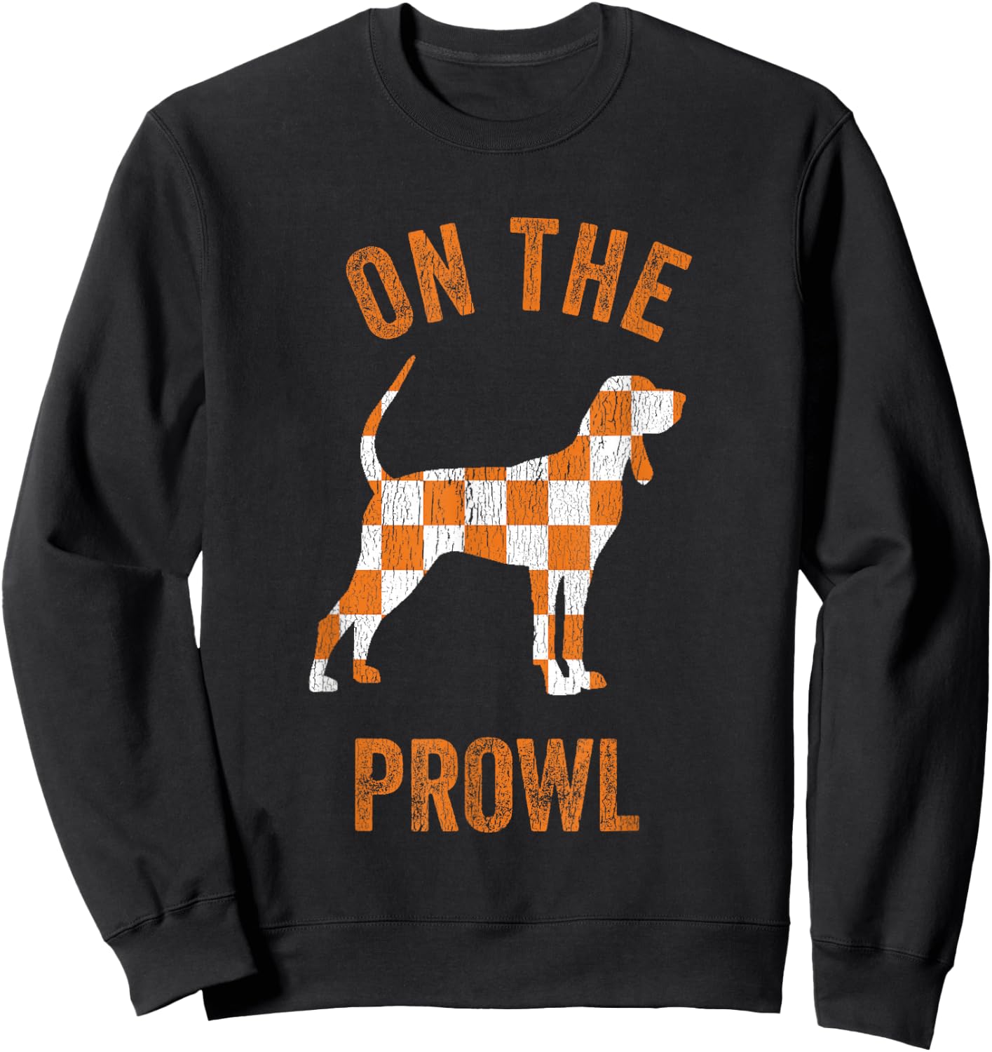 Hound On The Prowl Tennessee Dog TN Home State Volunteers Sweatshirt - Sweatshirt | Black