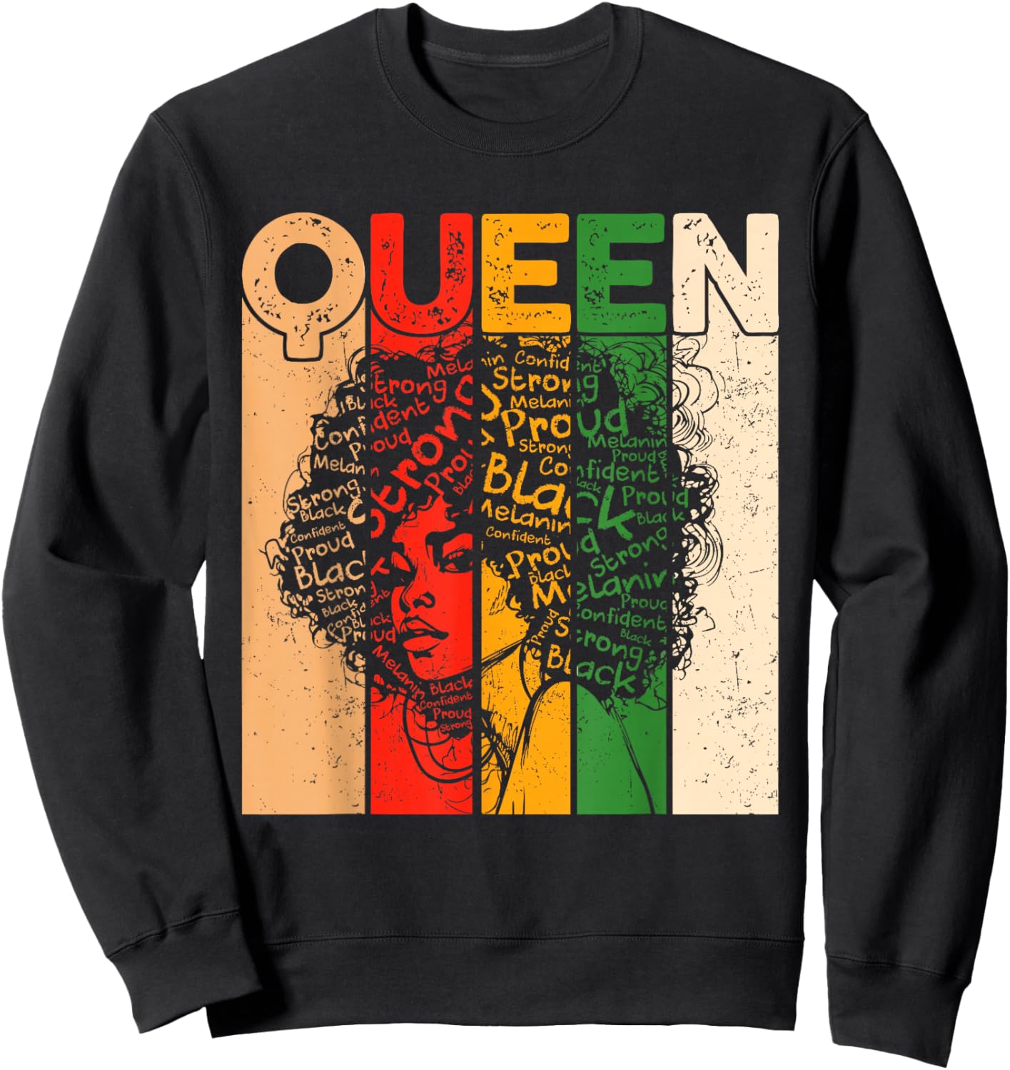 Juneteenth Black History African Queen Freedom 1865 Sweatshirt - Sweatshirt | Black